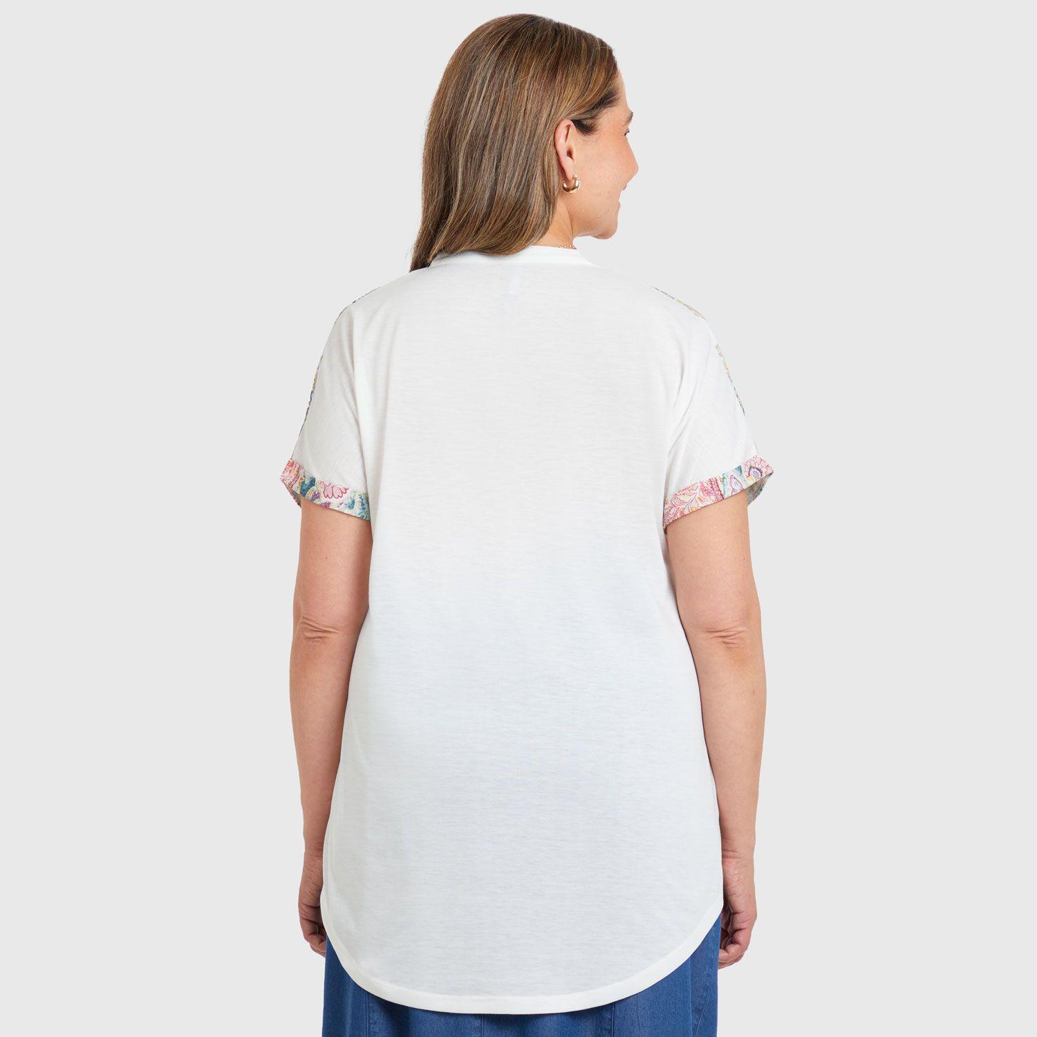 Polera Print Delantero Crudo Mujer-2