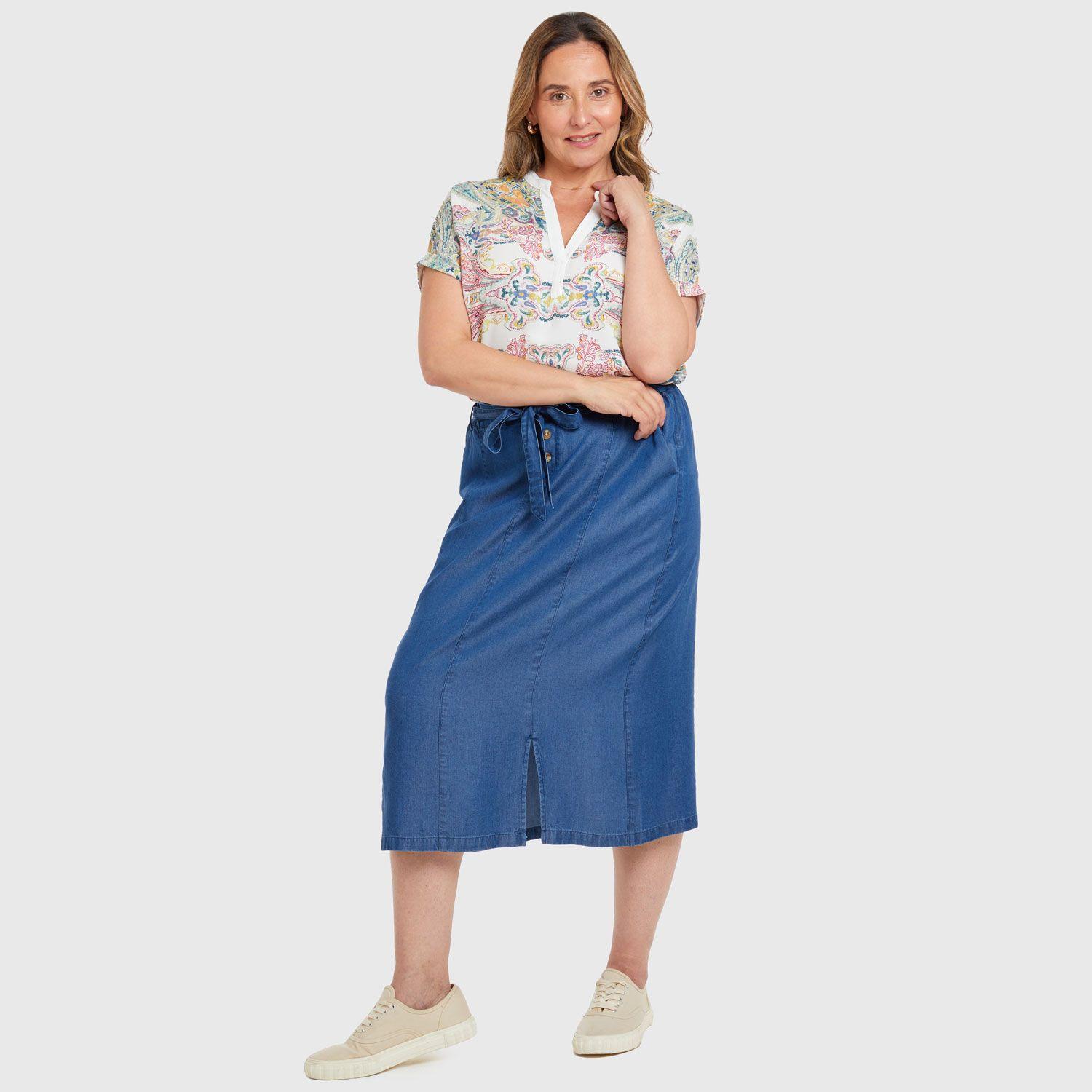 Polera Print Delantero Crudo Mujer-3