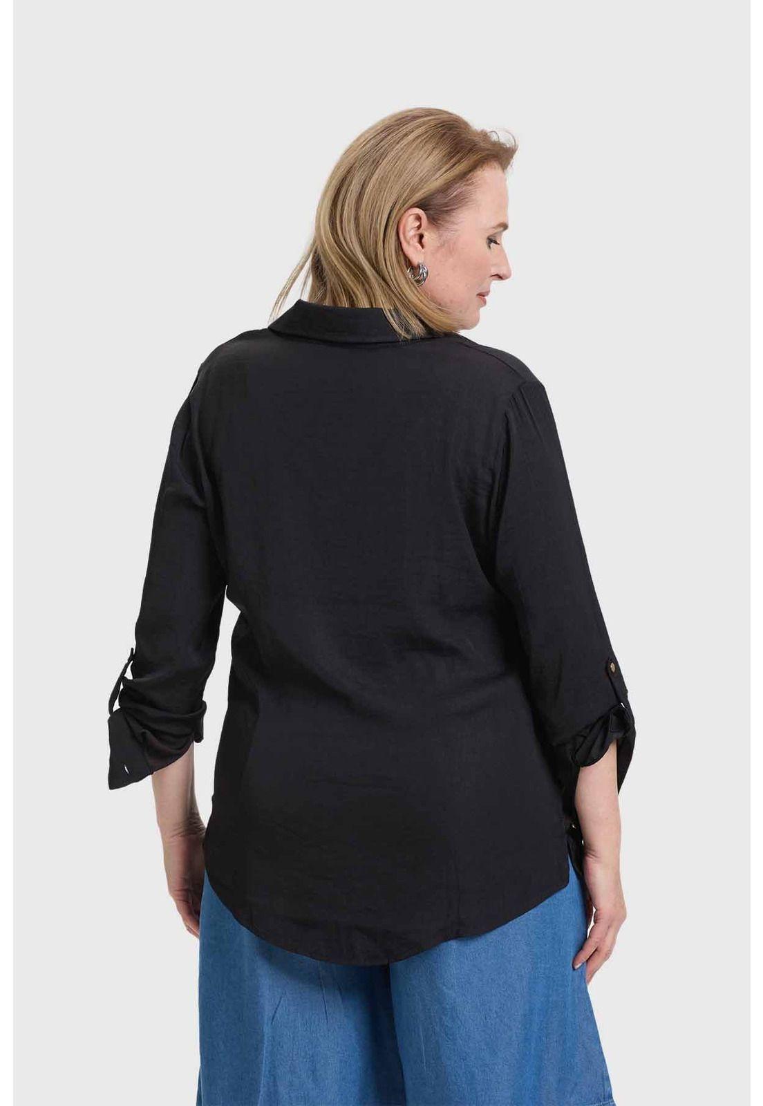 Blusa Mujer Estampada Negro-2