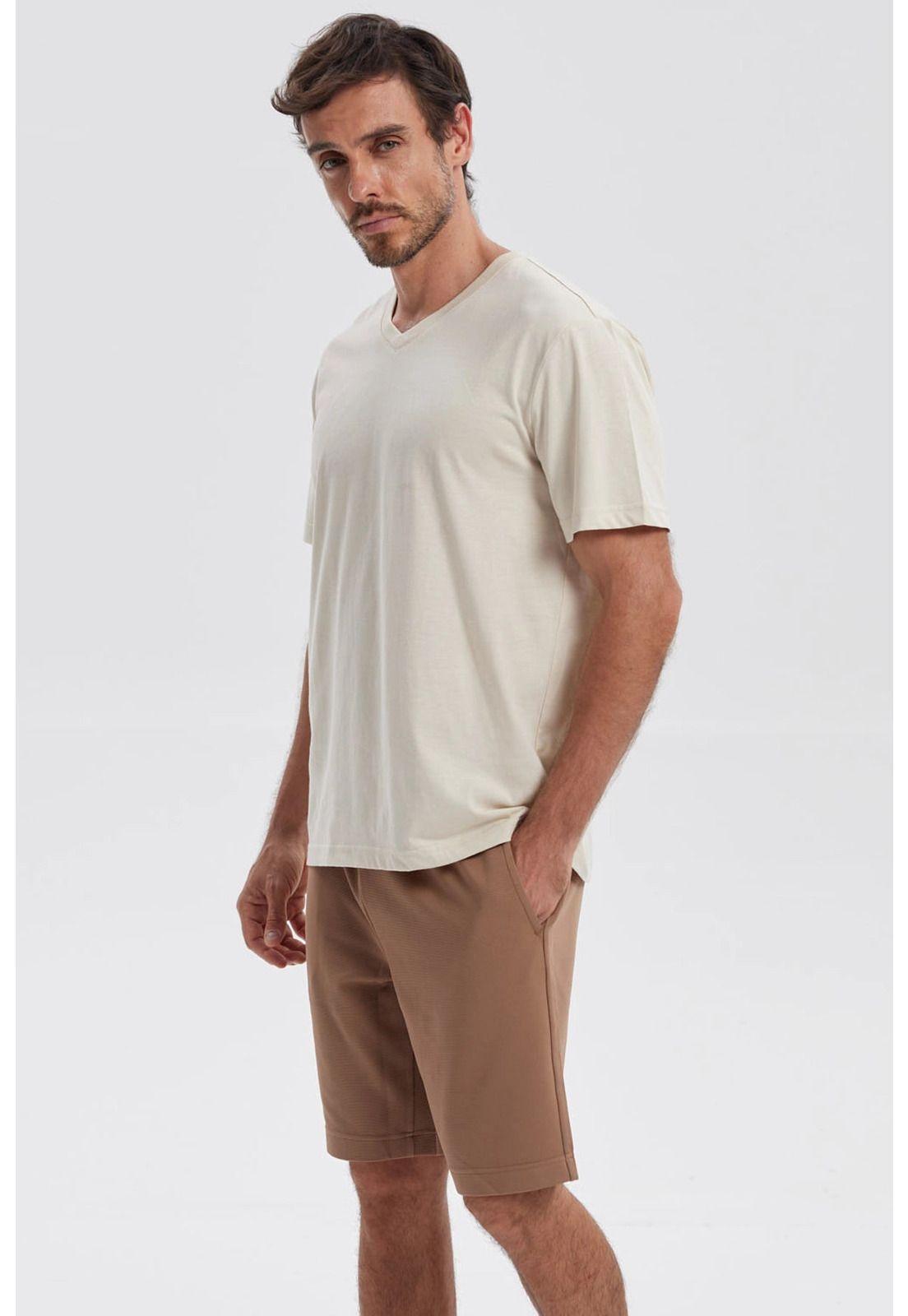 Polera Hombre Básica Beige-1