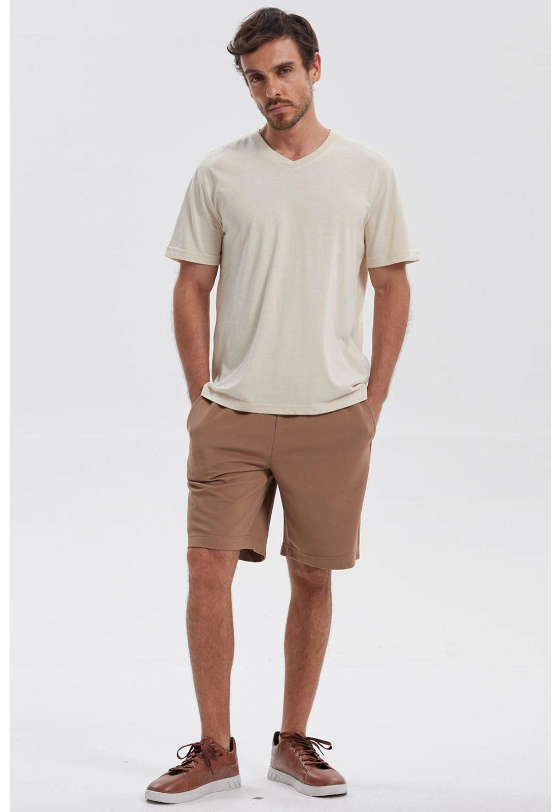 Polera Hombre Básica Beige-3