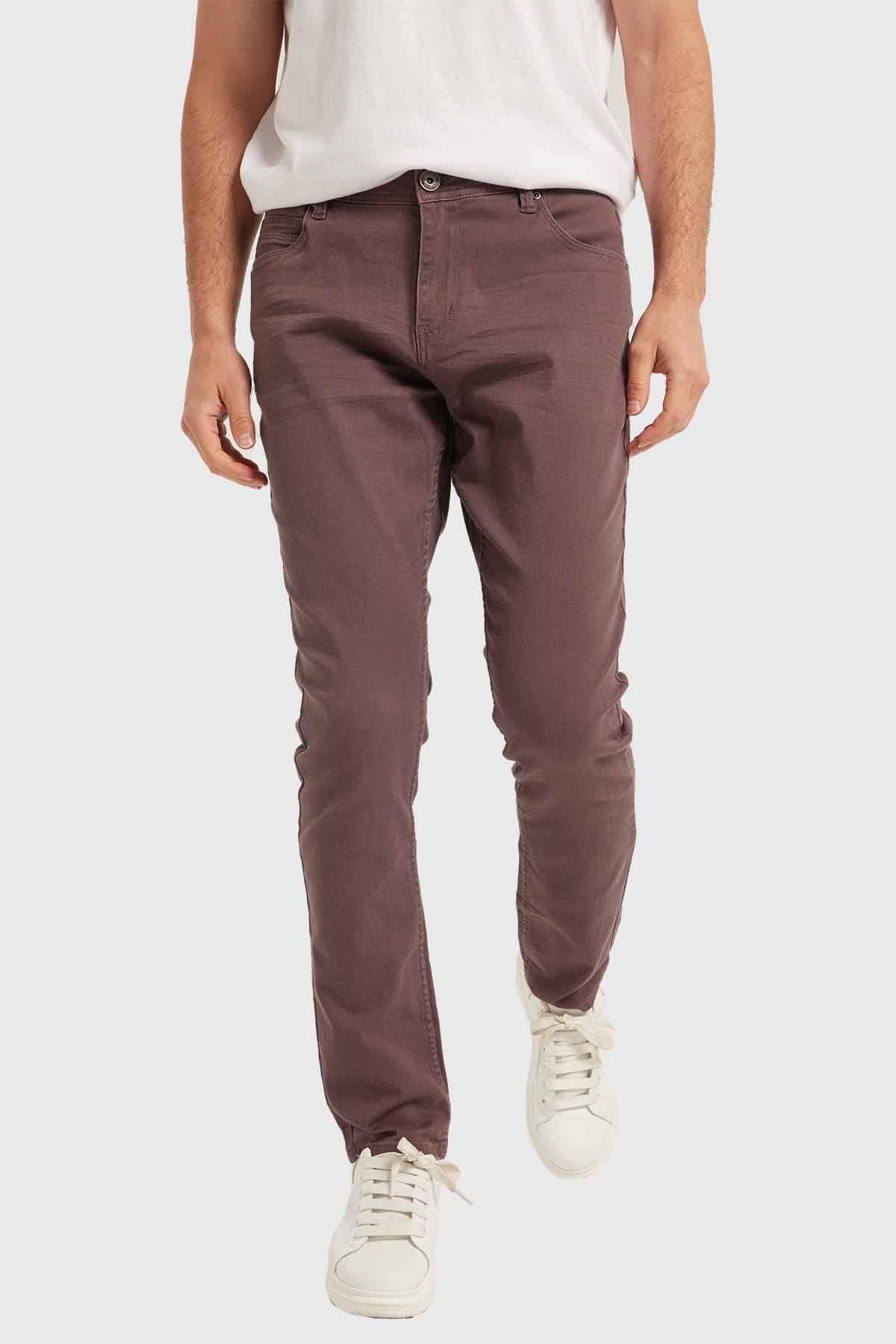 Jeans Hombre Slim Berenjena-0