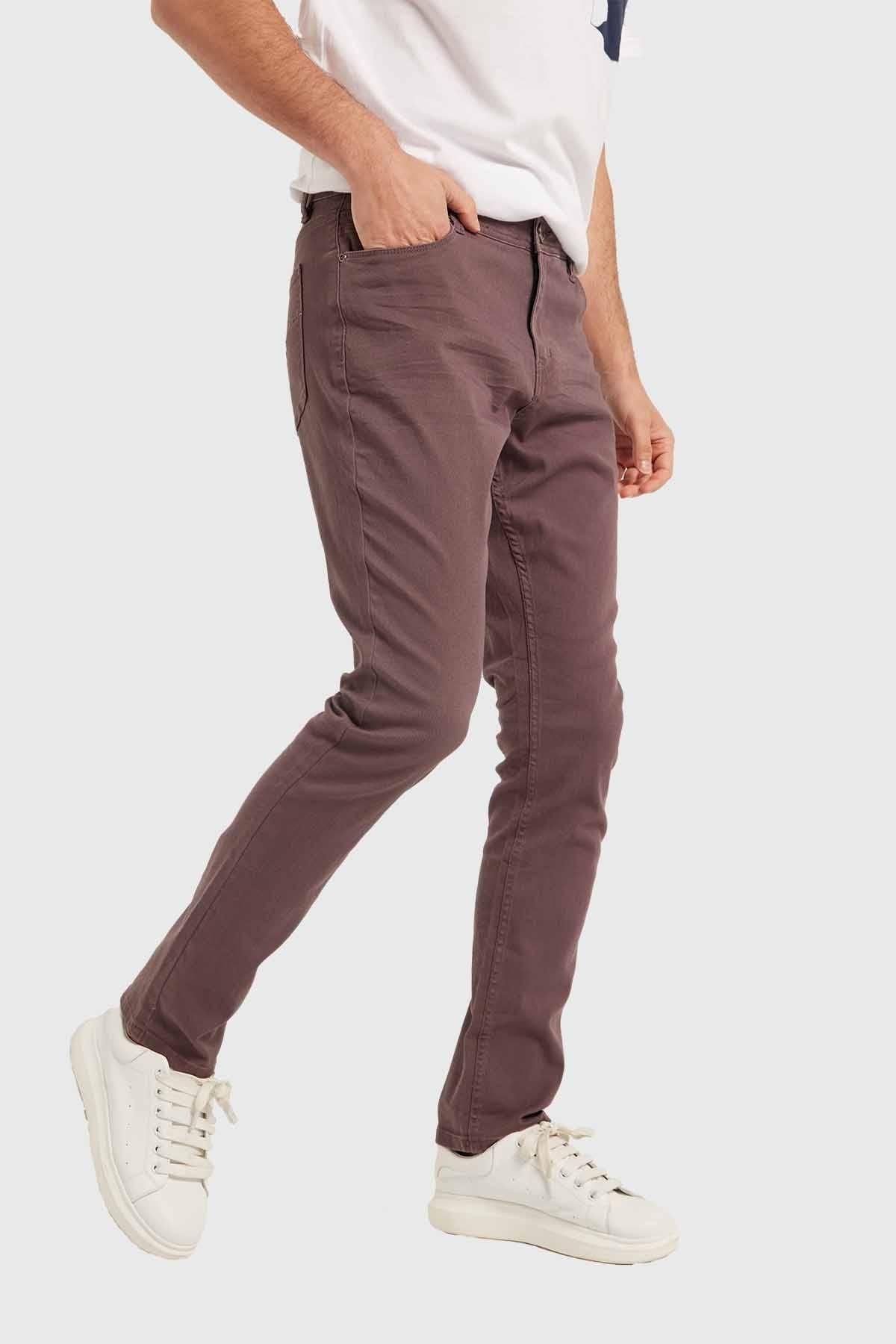 Jeans Hombre Slim Berenjena-1