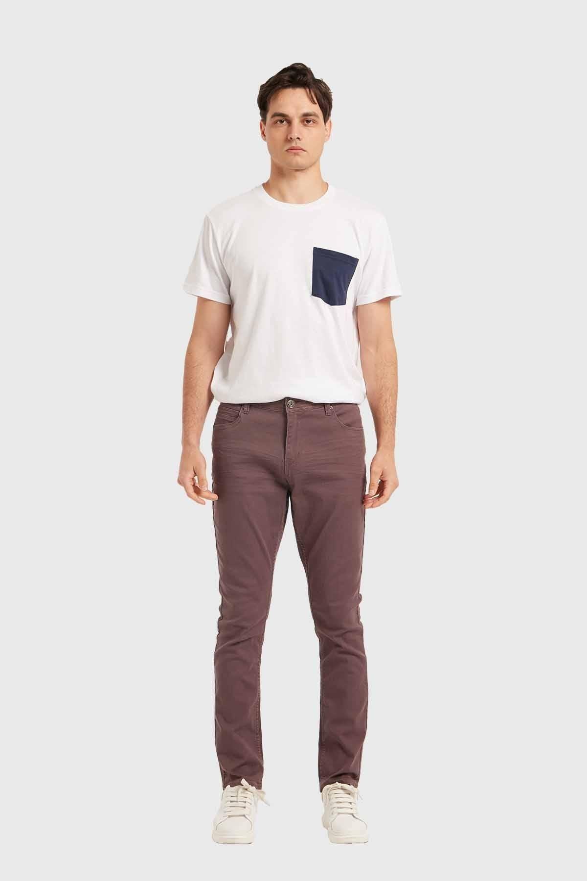 Jeans Hombre Slim Berenjena-3