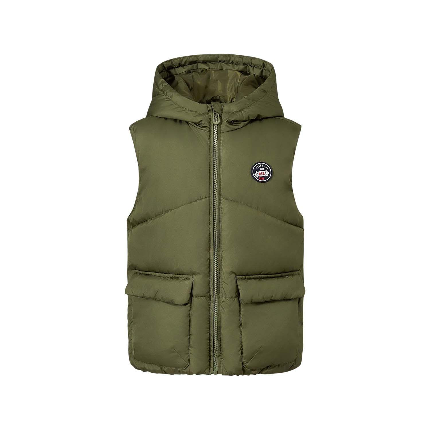 Parka Niño Bolsillo Verde Militar Fashion's Park-0