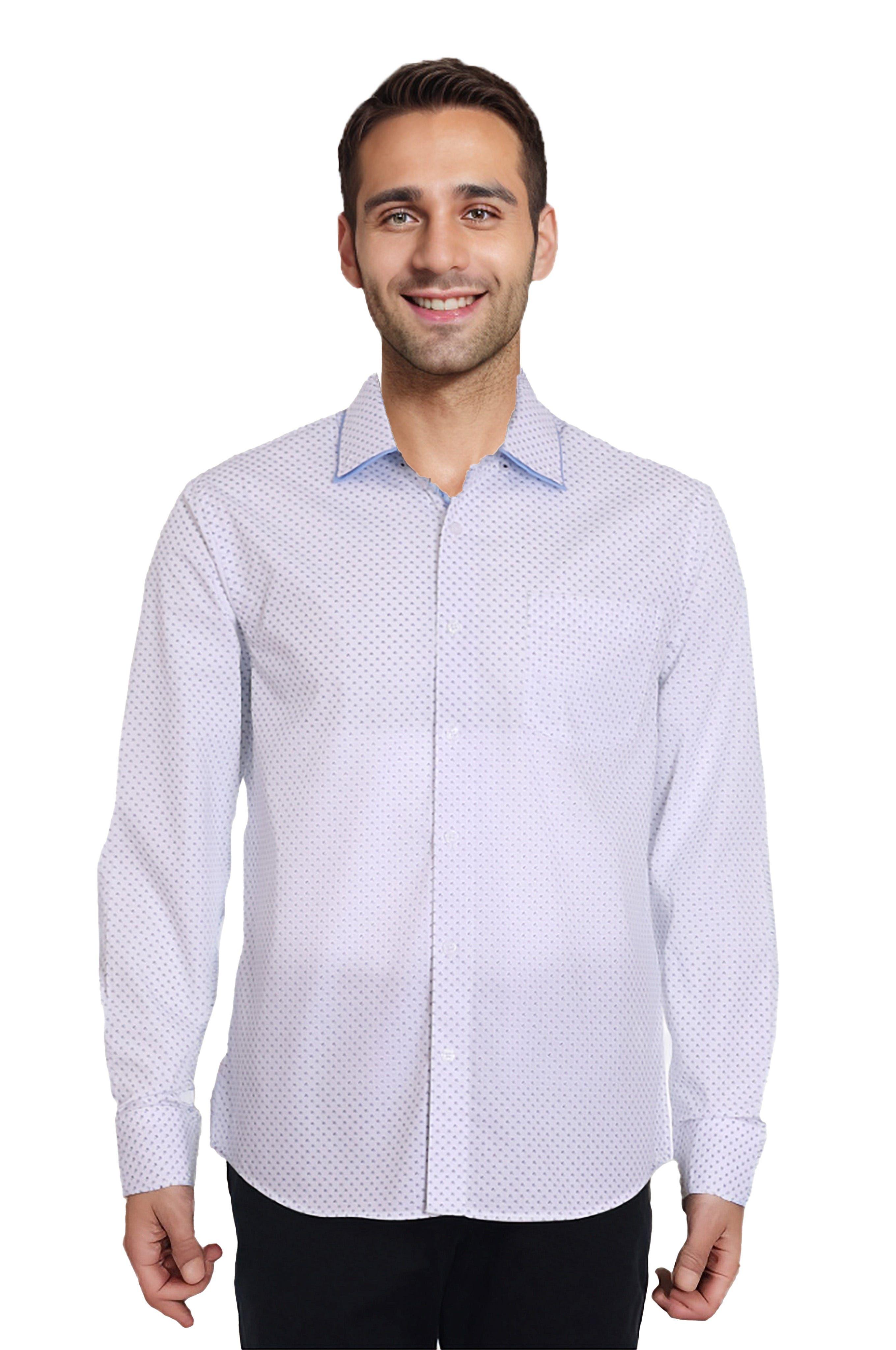 Camisa Hombre Print Blanco-0