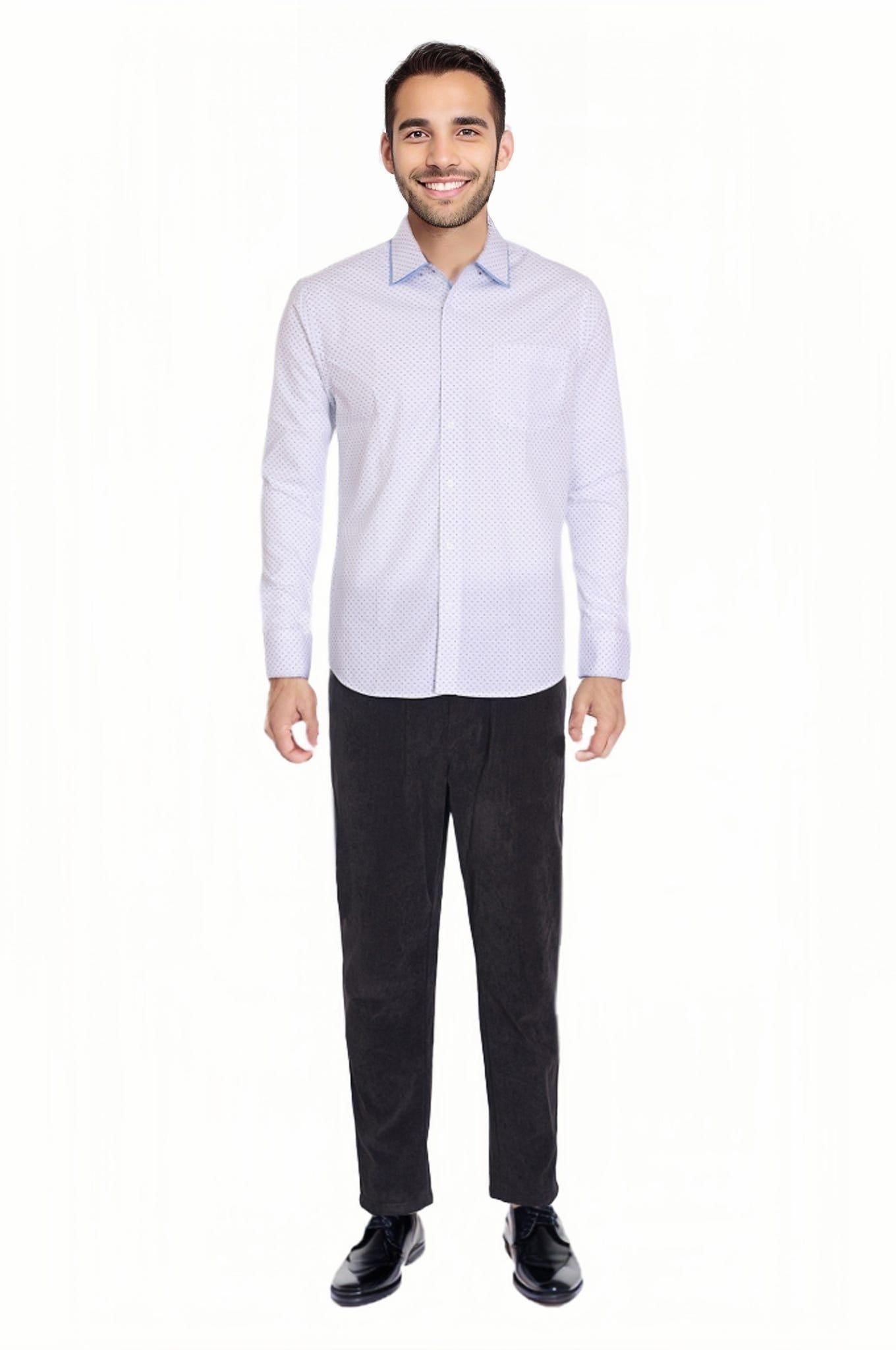 Camisa Hombre Print Blanco-1