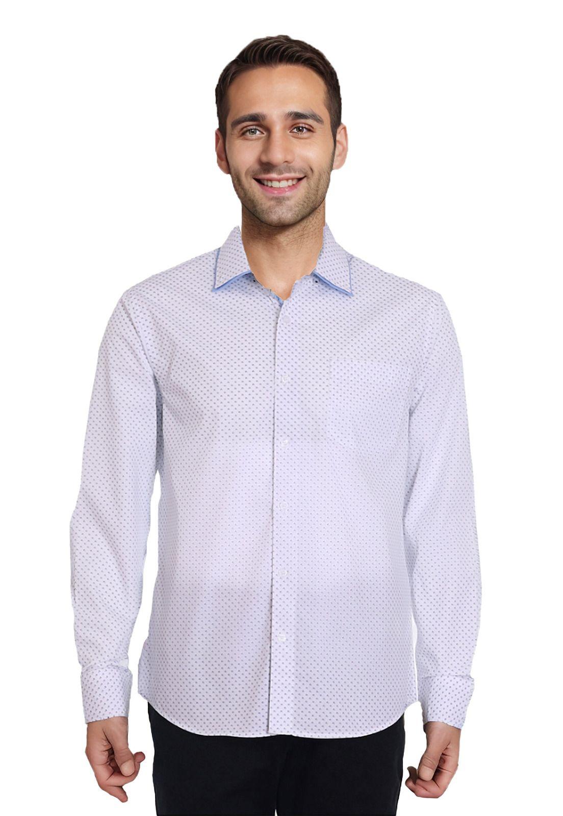 Camisa Hombre Print Blanco-0