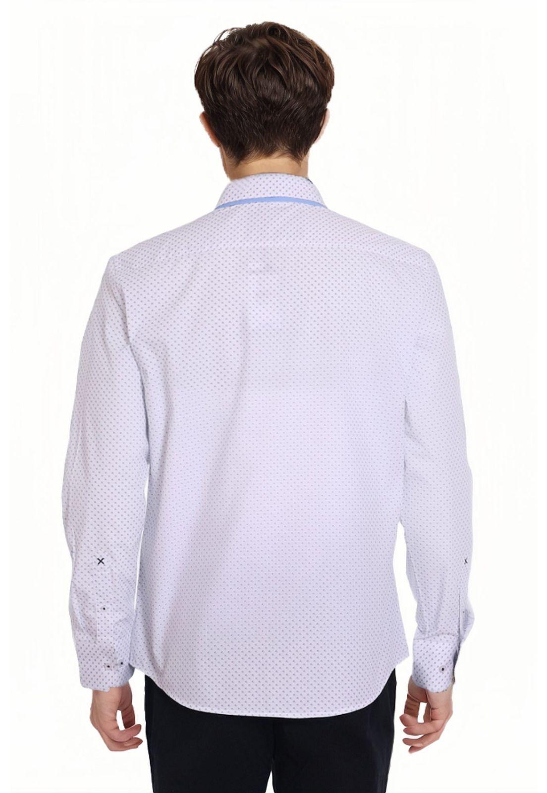 Camisa Hombre Print Blanco-2