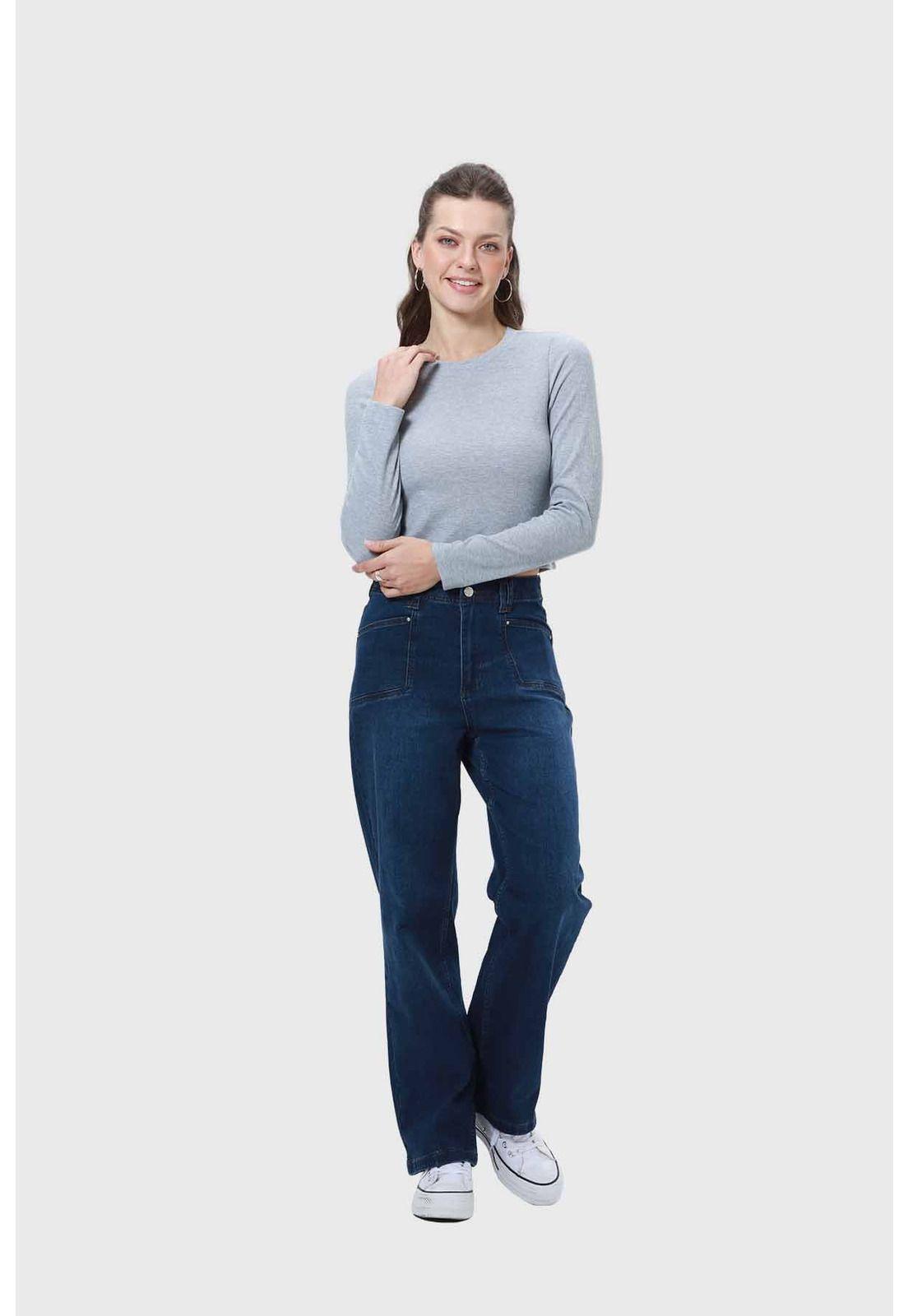 Polera Mujer Rib Gris-3