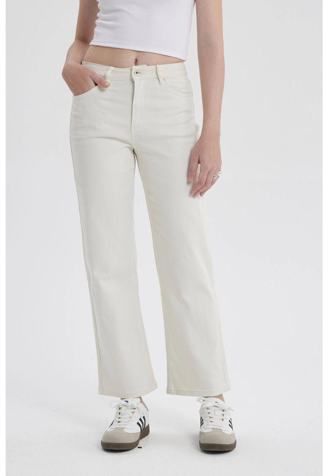 Jeans Mujer Calce Recto Crudo-0