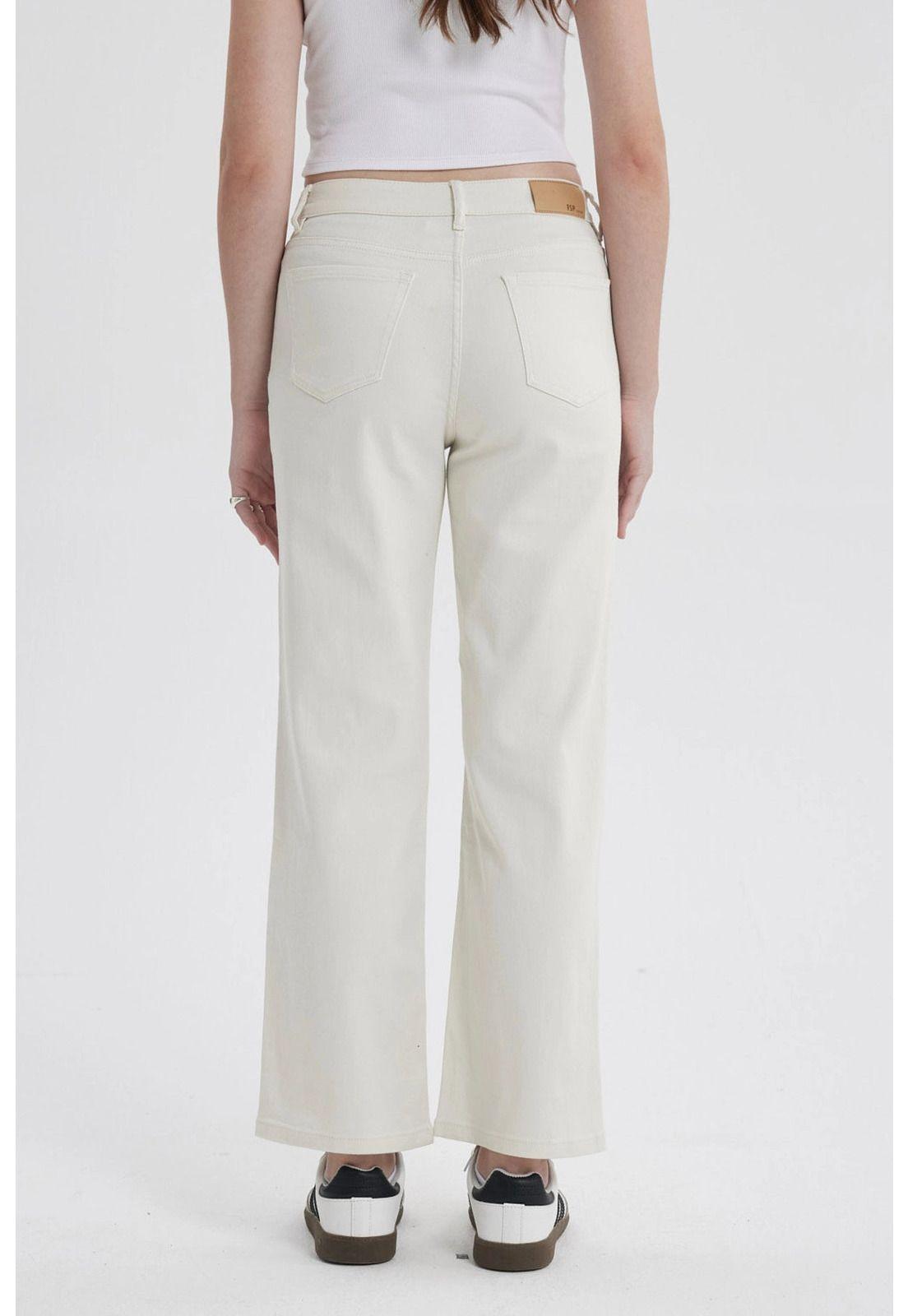 Jeans Mujer Calce Recto Crudo-2