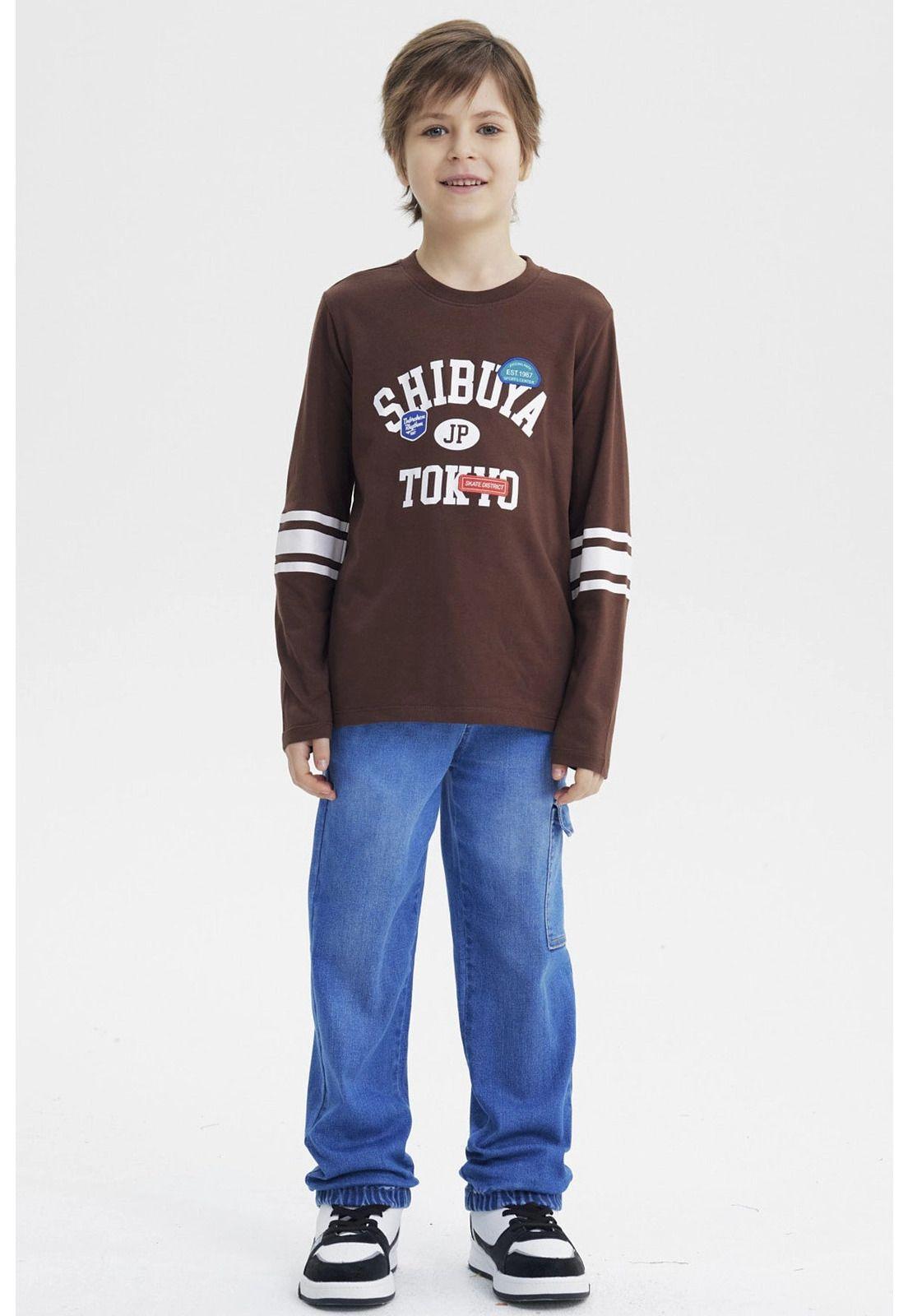 Polera Niño Slim Café - ll-3
