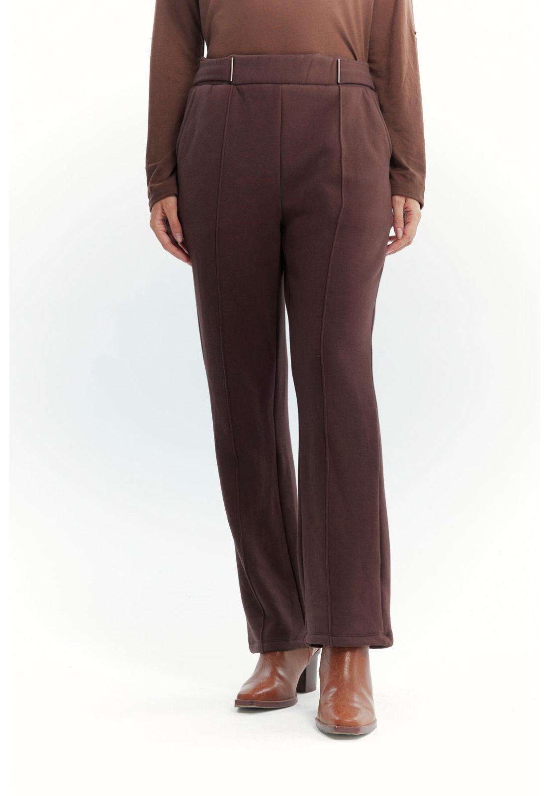 Calza Mujer Slim Café Oscuro-0