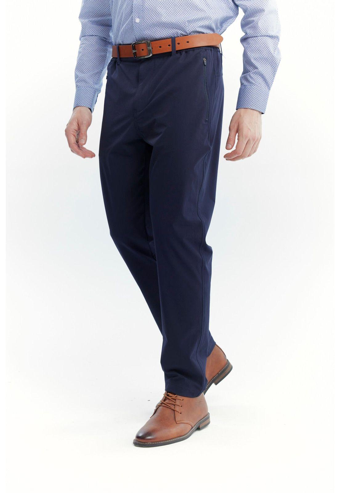 Pantalón Buzo Hombre Calce Recto Azul Marino - Vl-1