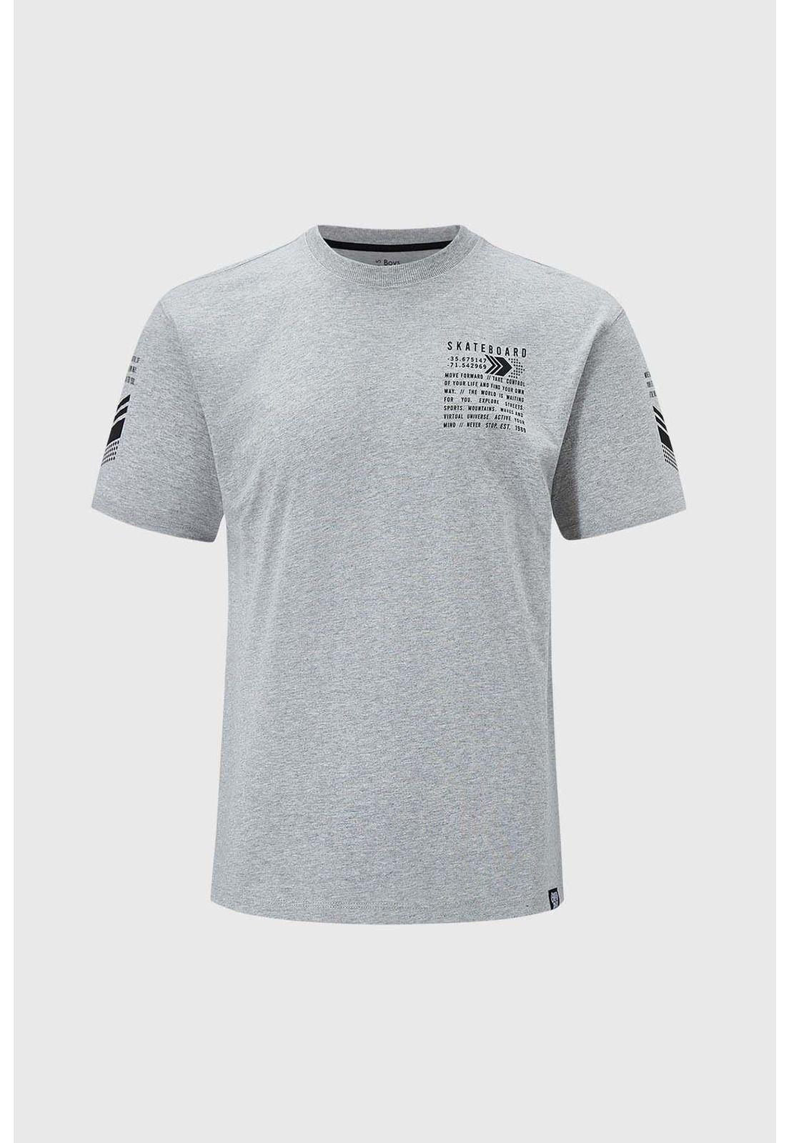 Polera Niño Oversize Letras Gris-0