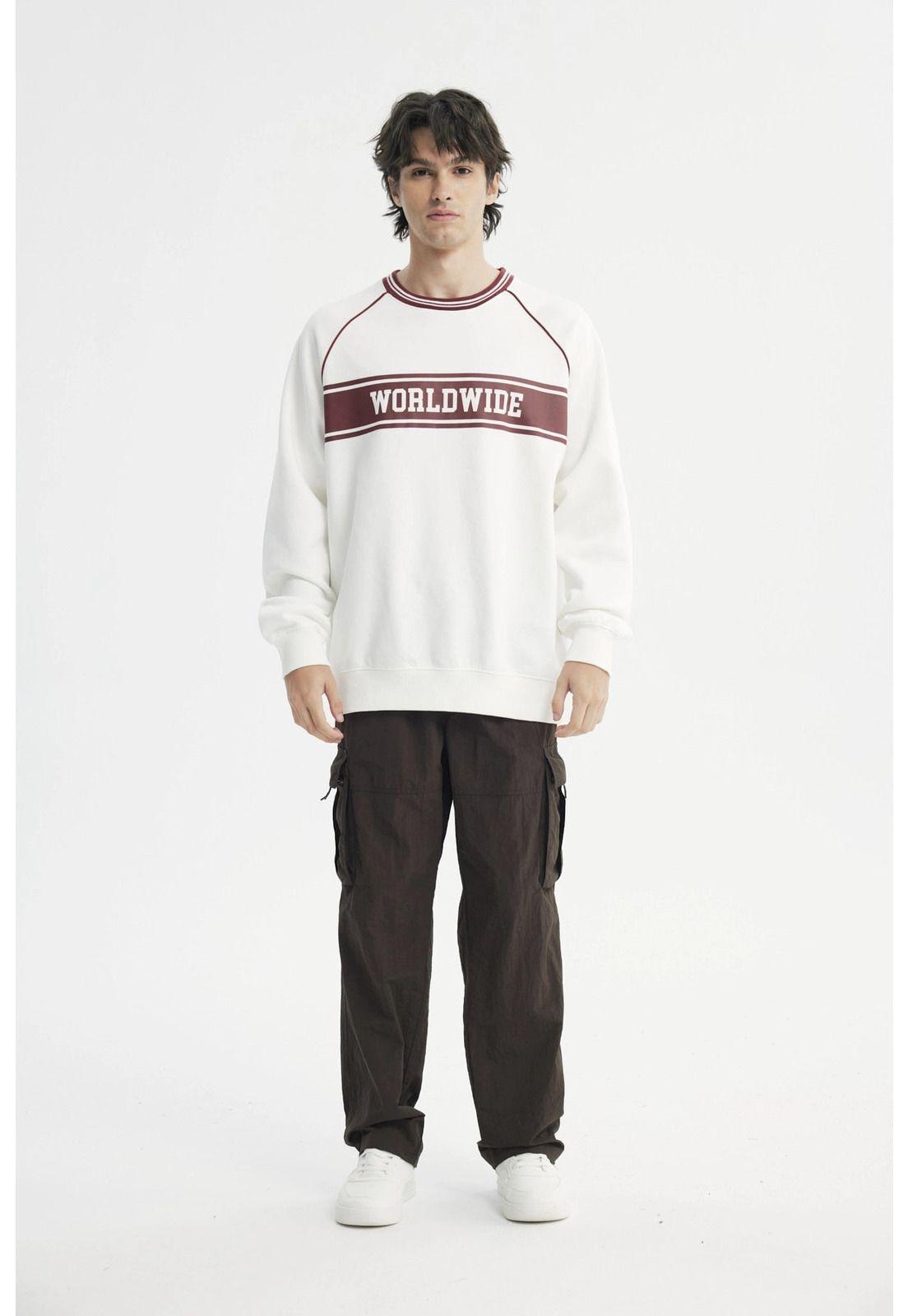 Polerón Hombre Oversize Crudo-3