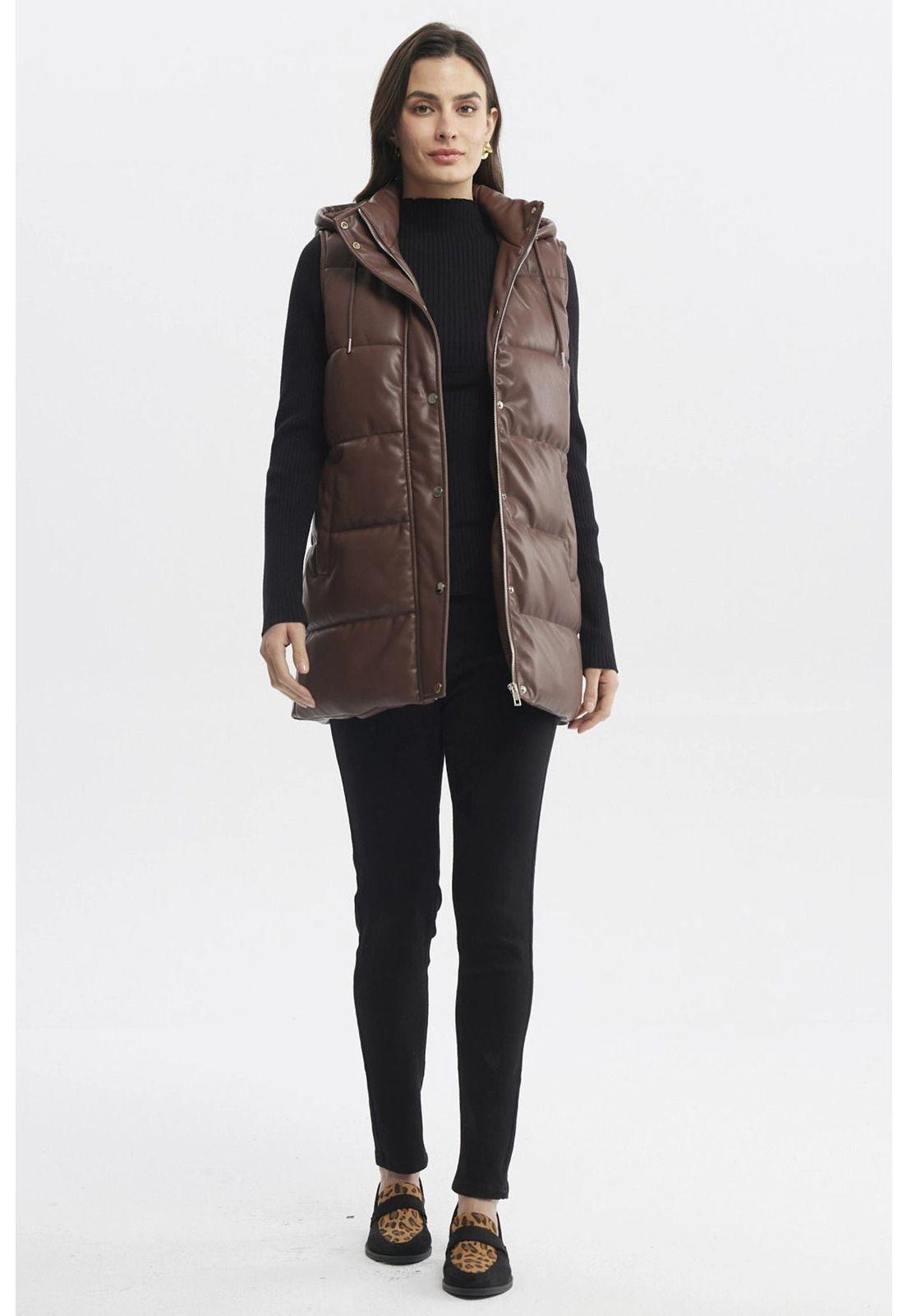 Parka Mujer Slim Café Claro - ll-3