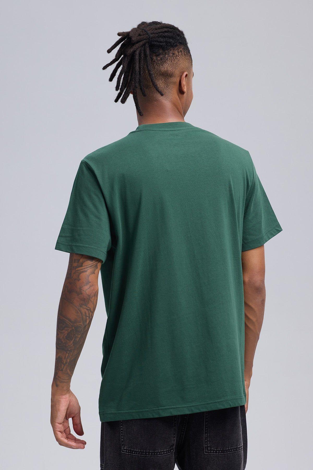 Polera Hombre Print Posicional Verde-2