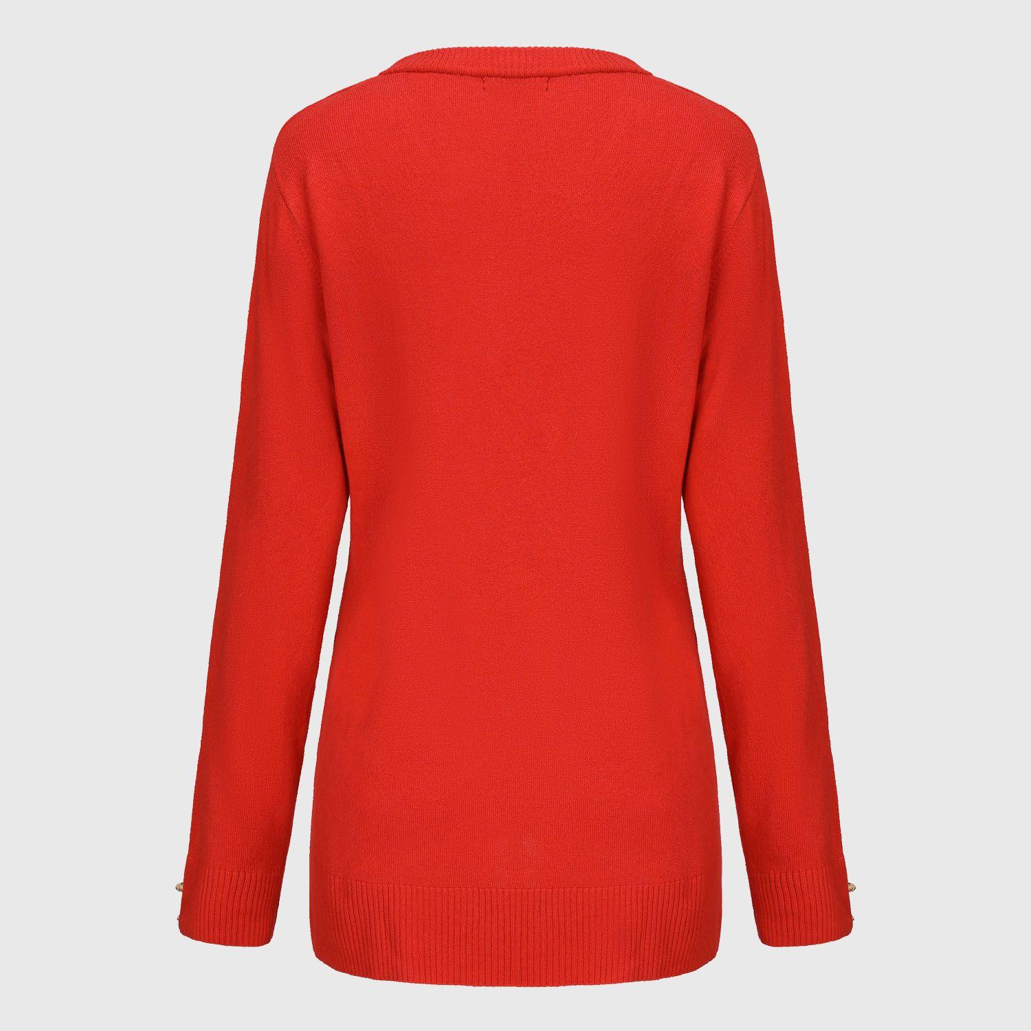 Sweater Mujer Cerrado Azul Oscuro-1