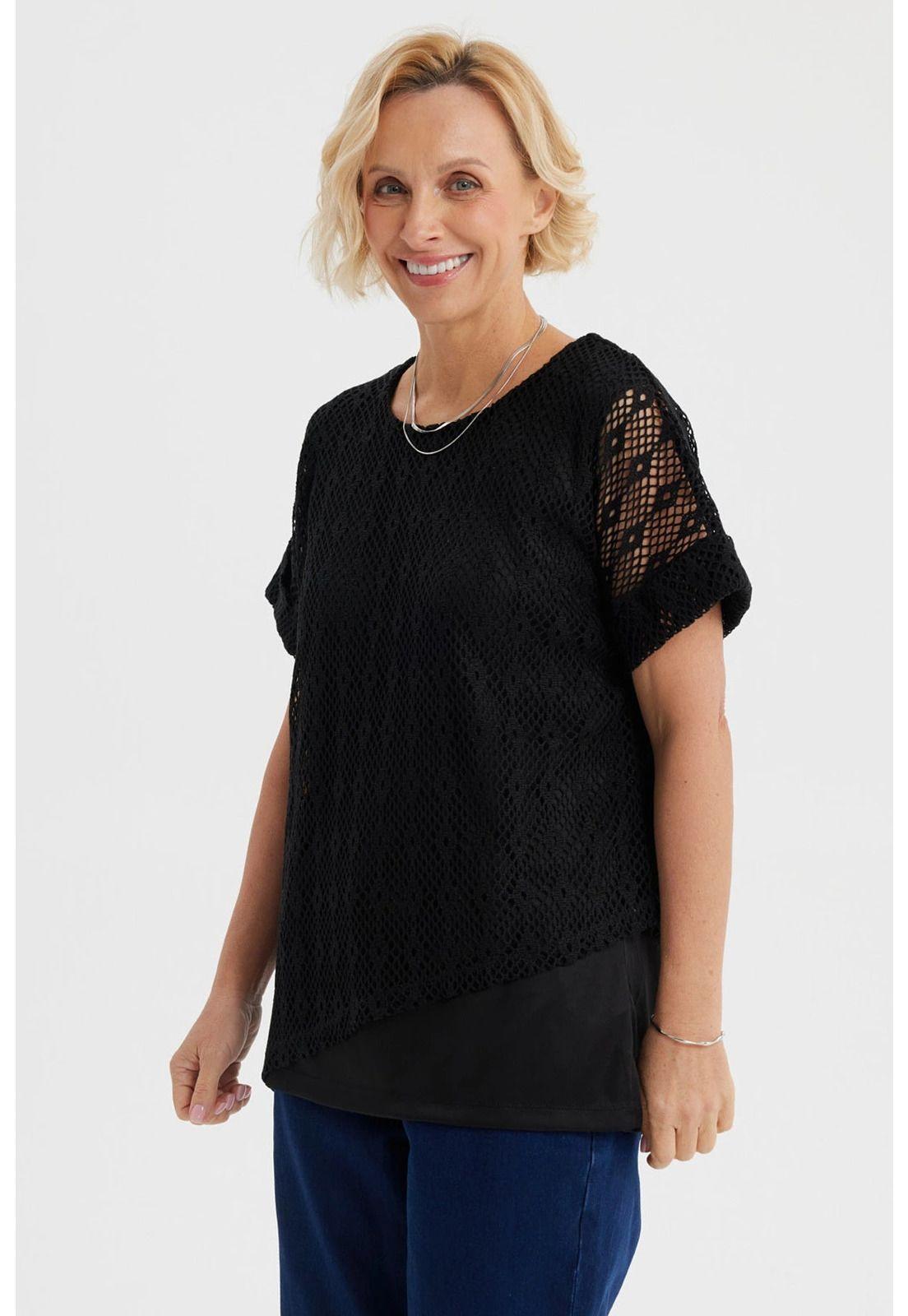 Polera Mujer Calada Negro-1