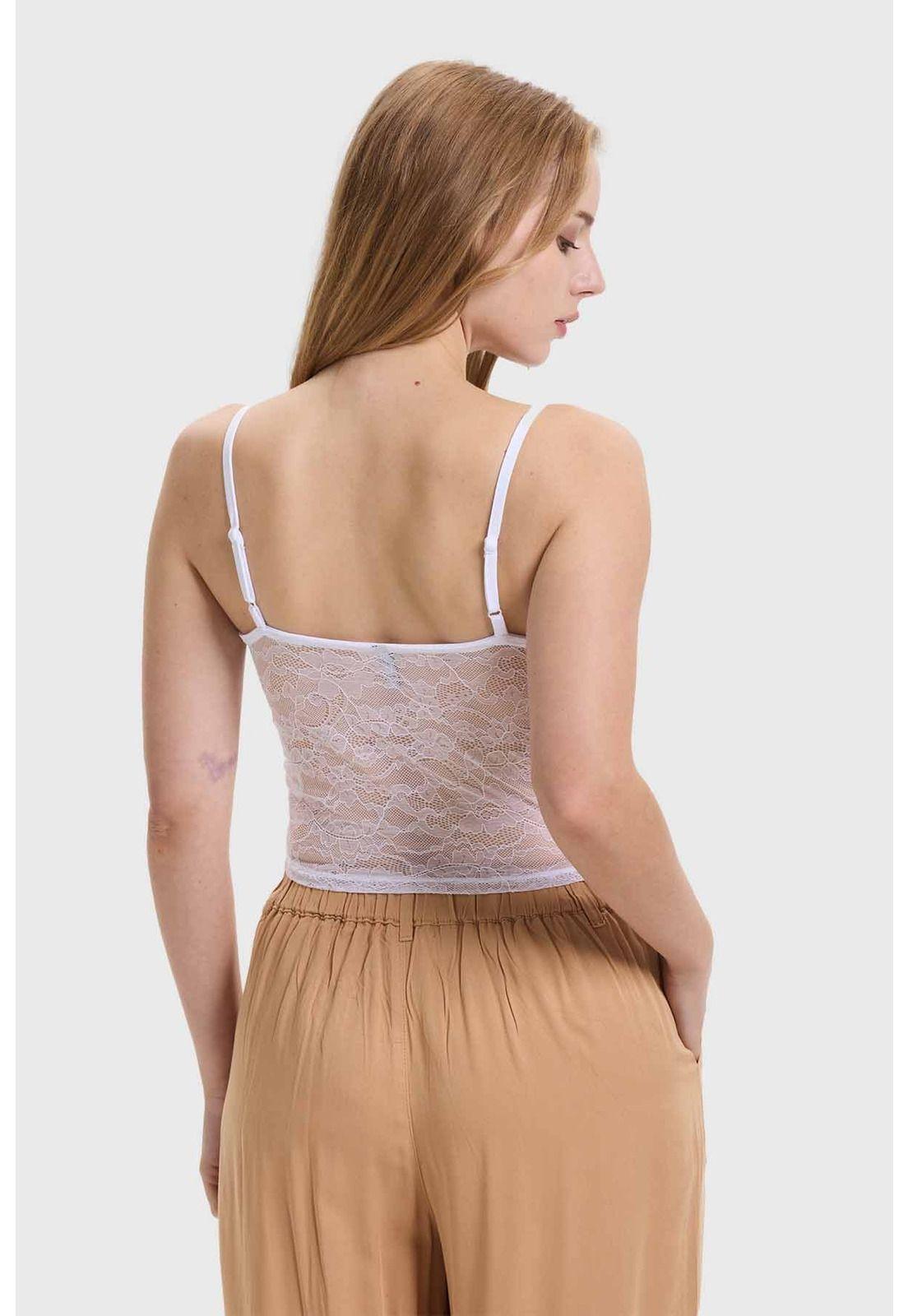 Polera Mujer Encaje Blanco - lll-2