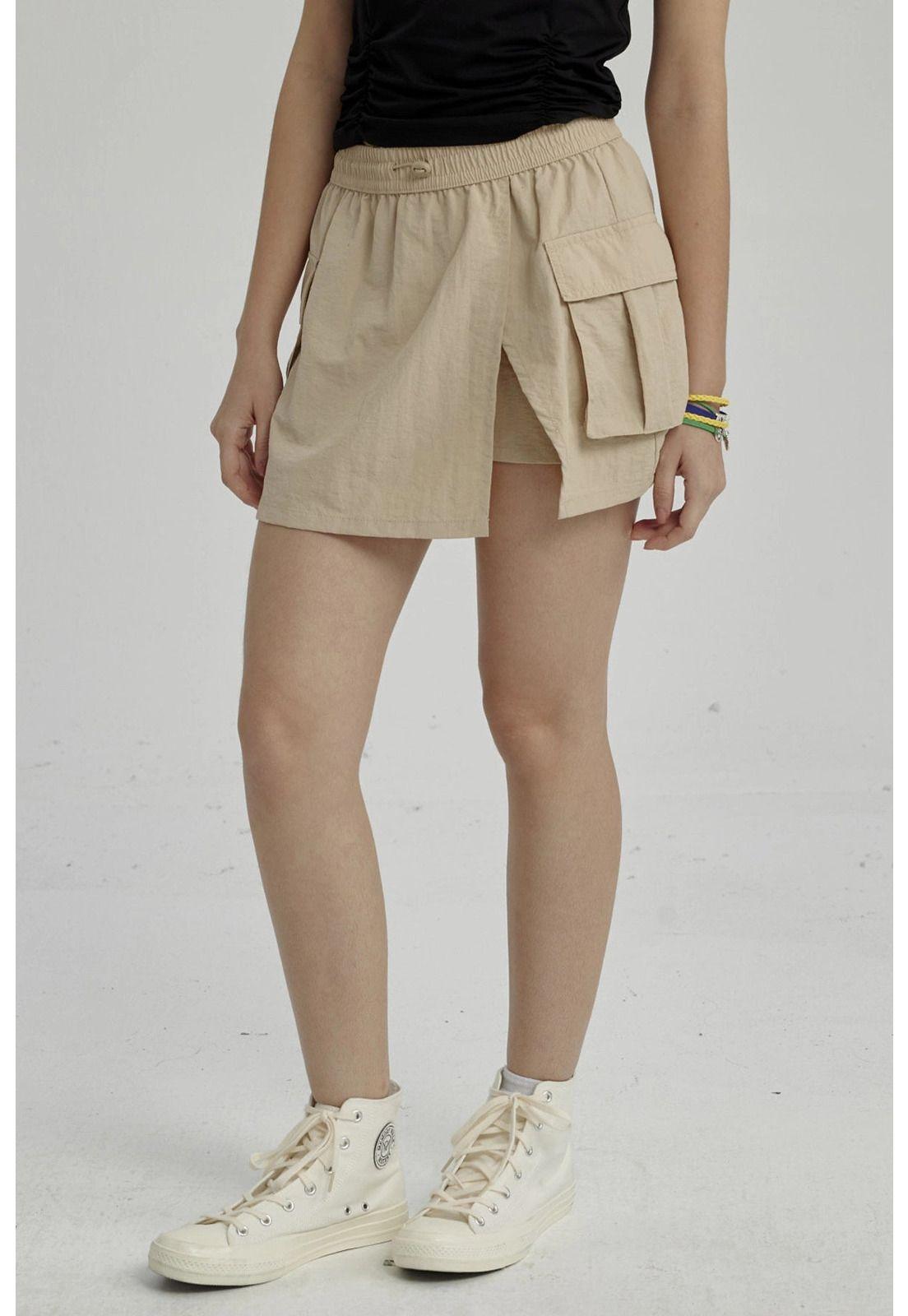 Short Niña Teen Beige-1