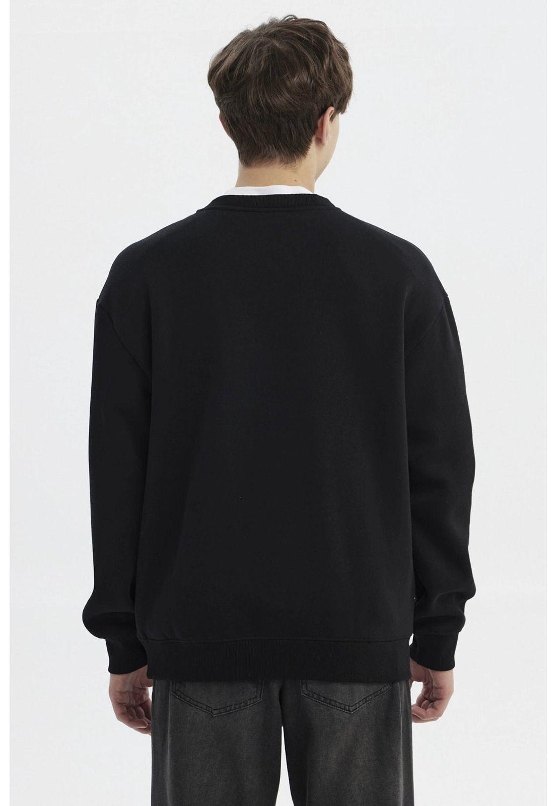 Polerón Hombre Slim Negro - Xl-2