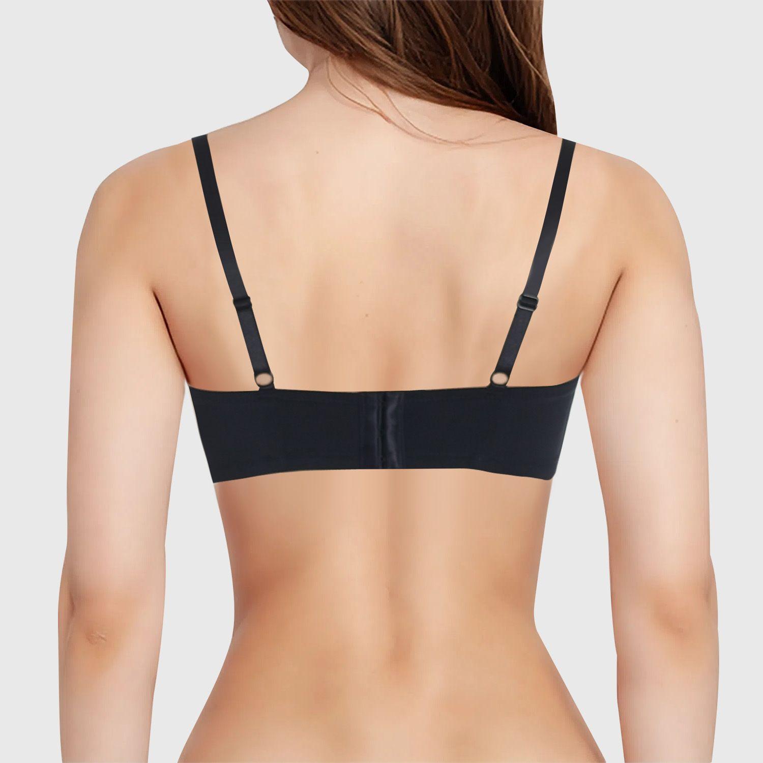 Sostén Mujer Copa Soft Encaje Superior Negro-1