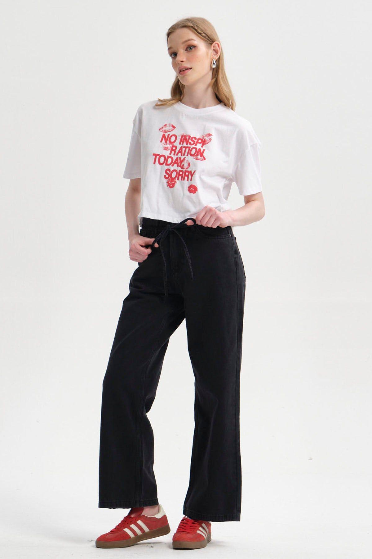 Polera Mujer Print Crop Blanco-3