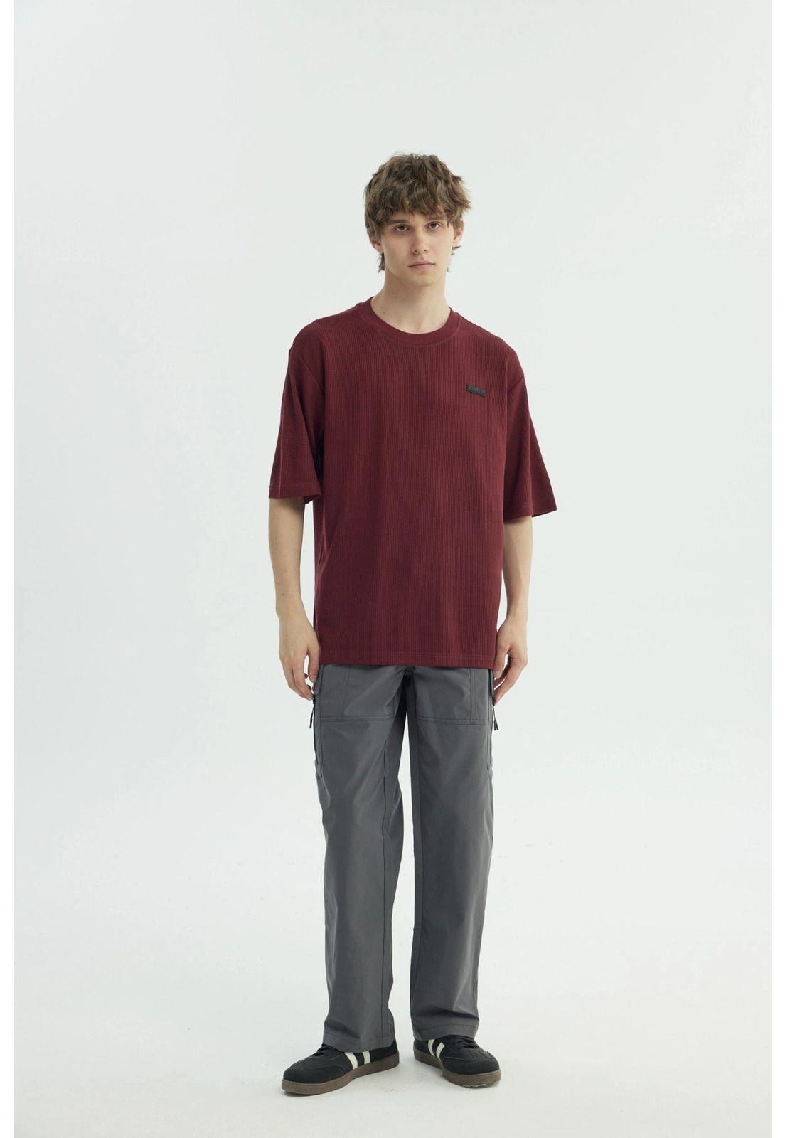 Polera Hombre Oversize Burdeo - lll-3