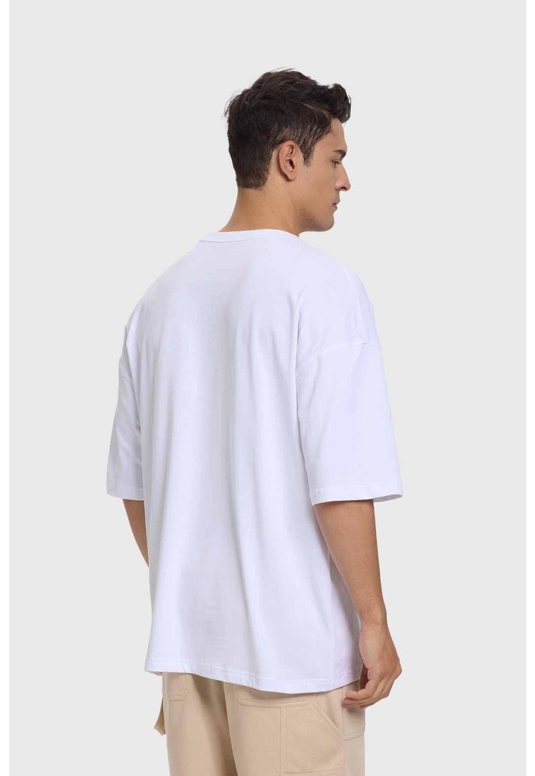 Polera Hombre College Blanca-2