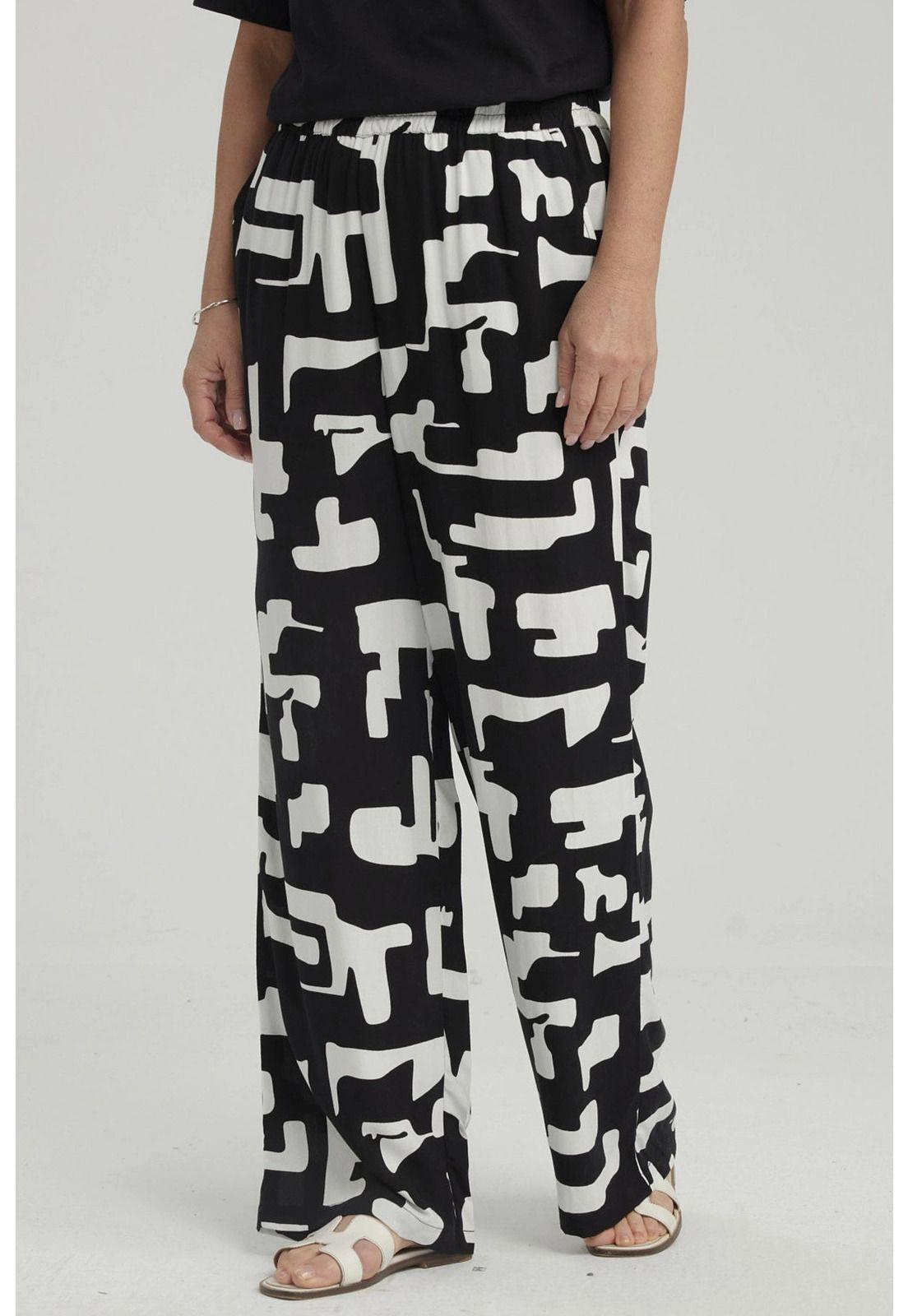 Pantalón Mujer Rapport Negro-1