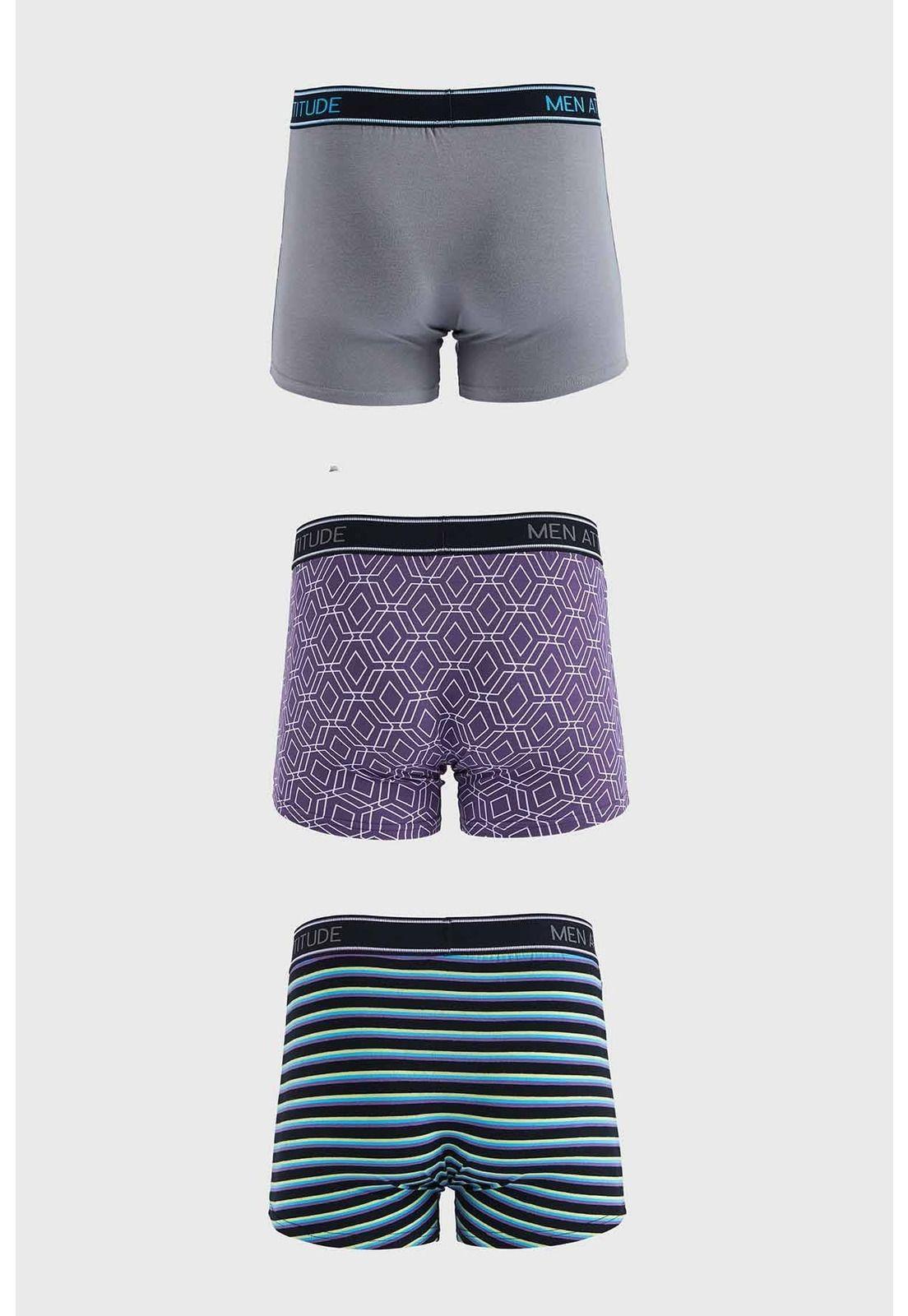 Bóxer Hombre Tripack Básico Gris-2