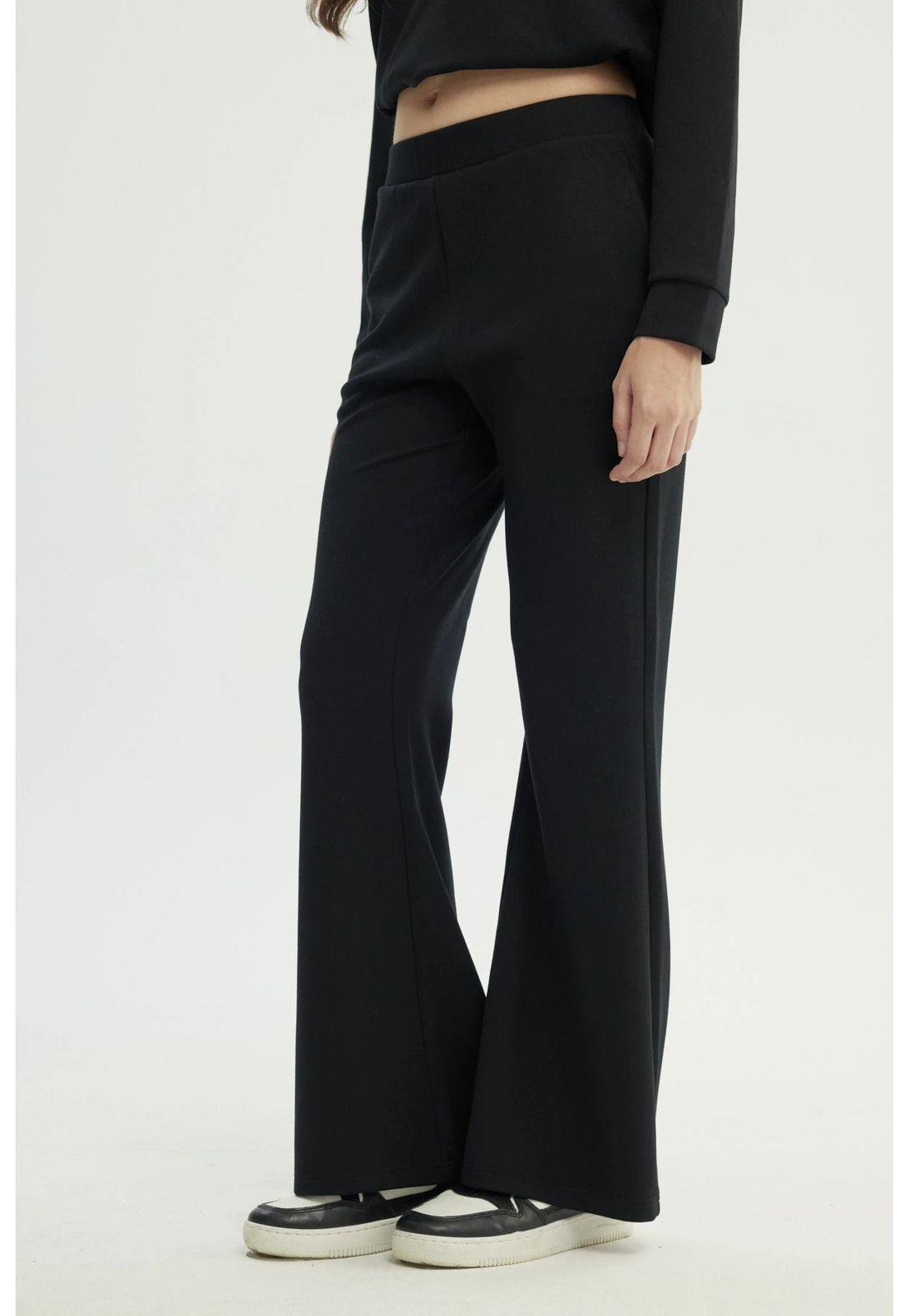 Pantalón Buzo Mujer Basta Evasee Negro-1