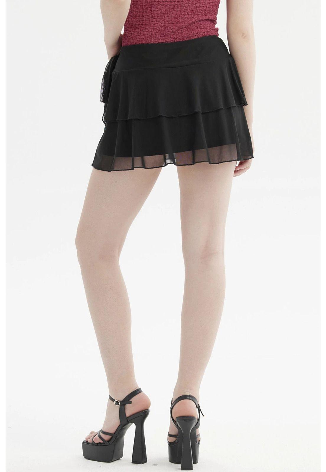 Short Mujer Vuelos Con Lazo Negro-2