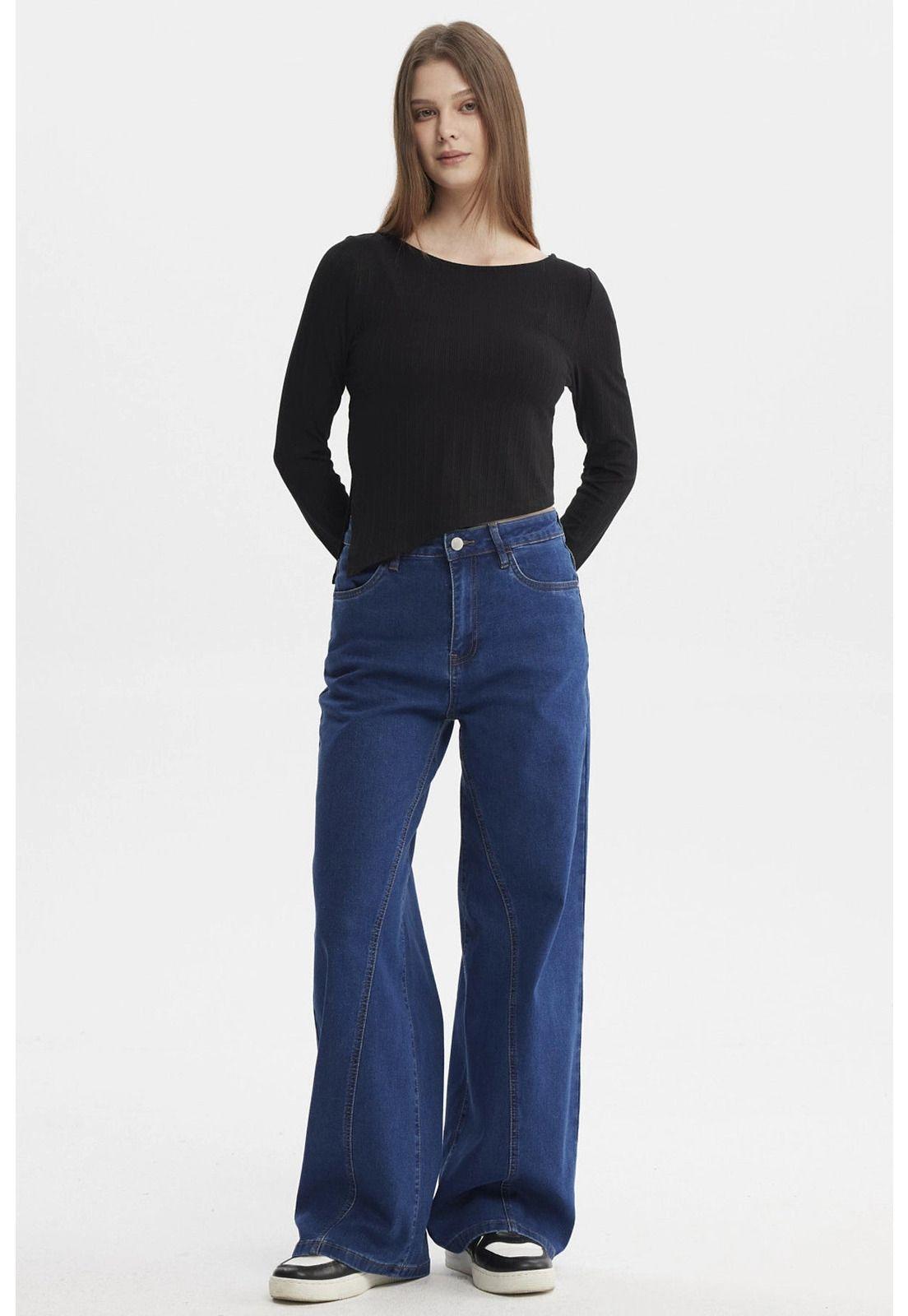 Polera Mujer Ojetillo En Costado Negro-3