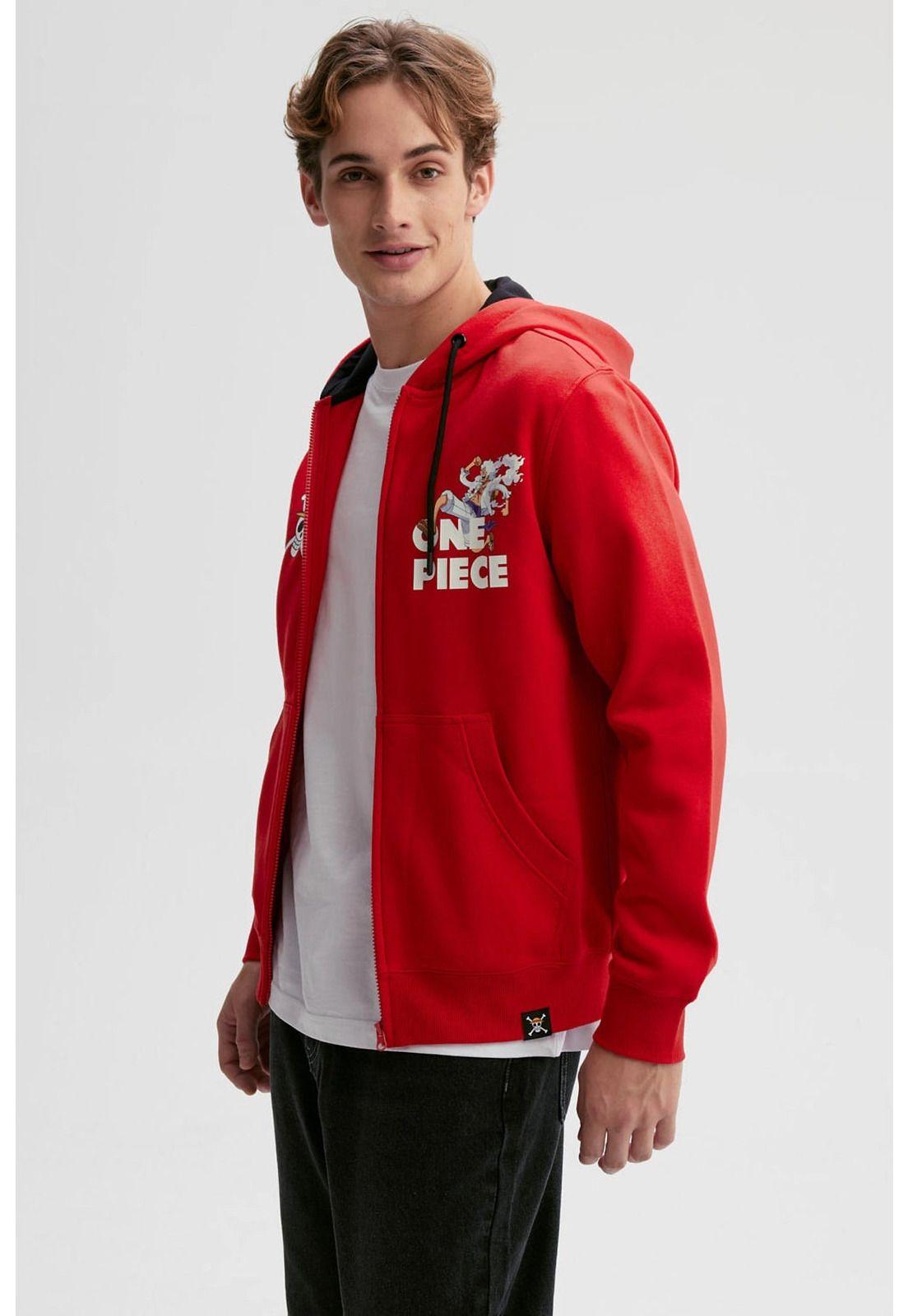 Polerón Hombre One Piece Rojo - ll-1