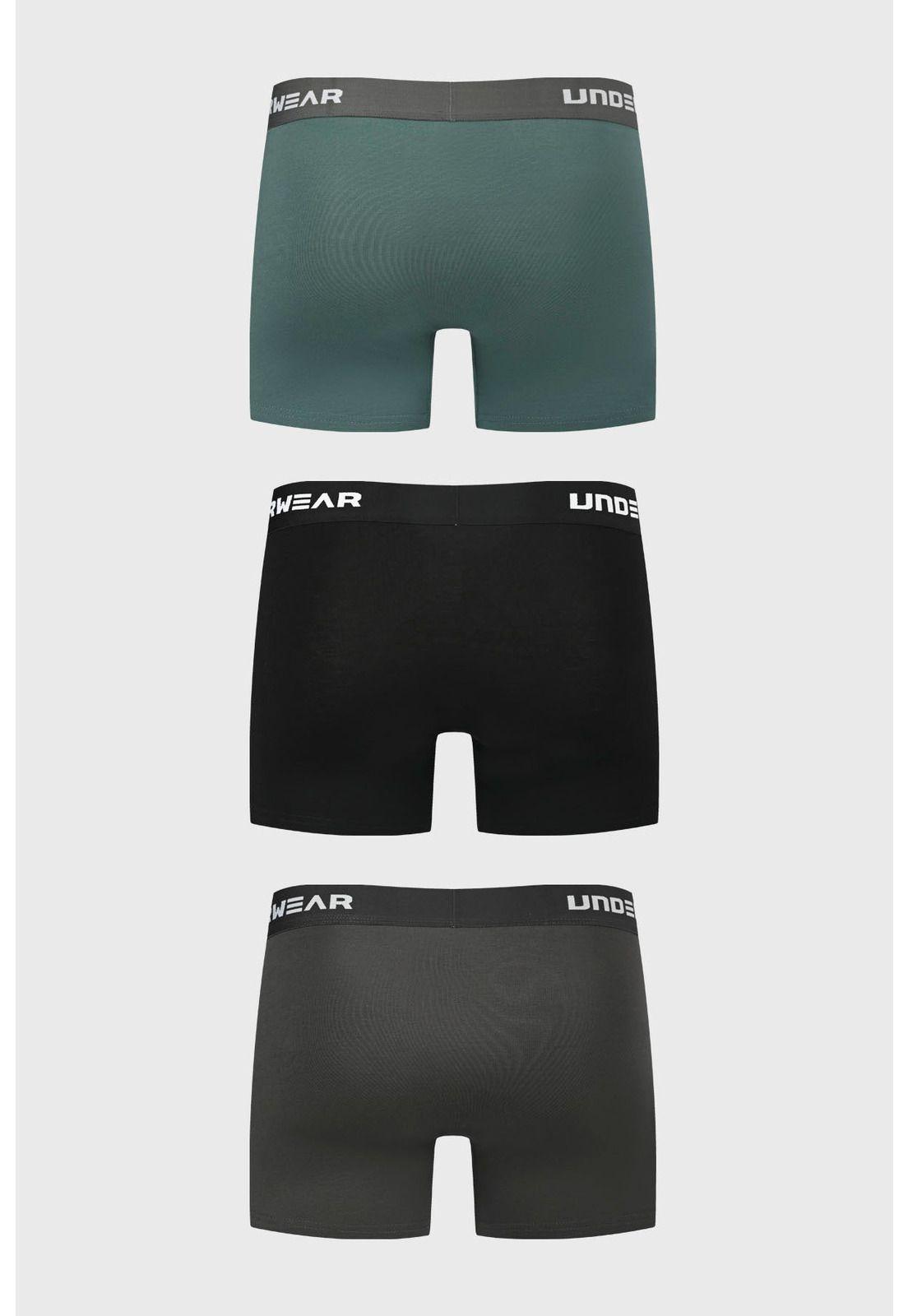 Boxer Hombre Tripack Bambú Negro-1