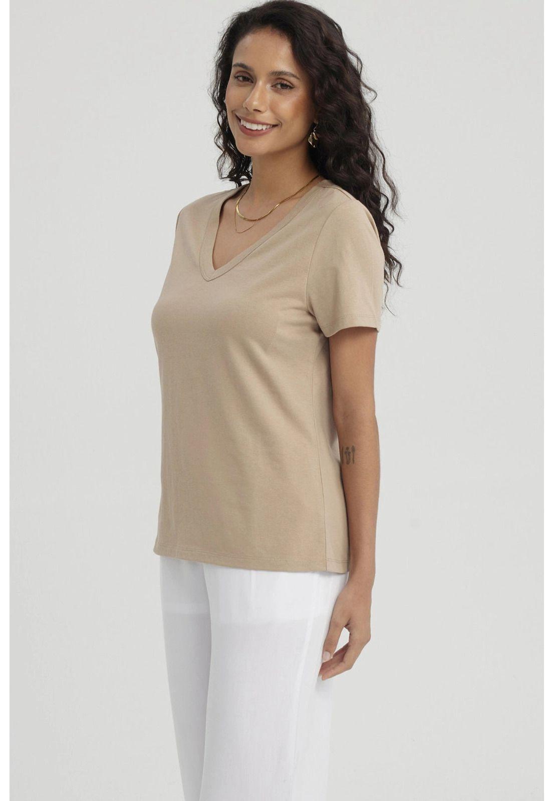 Polera Mujer Lisa Beige-1