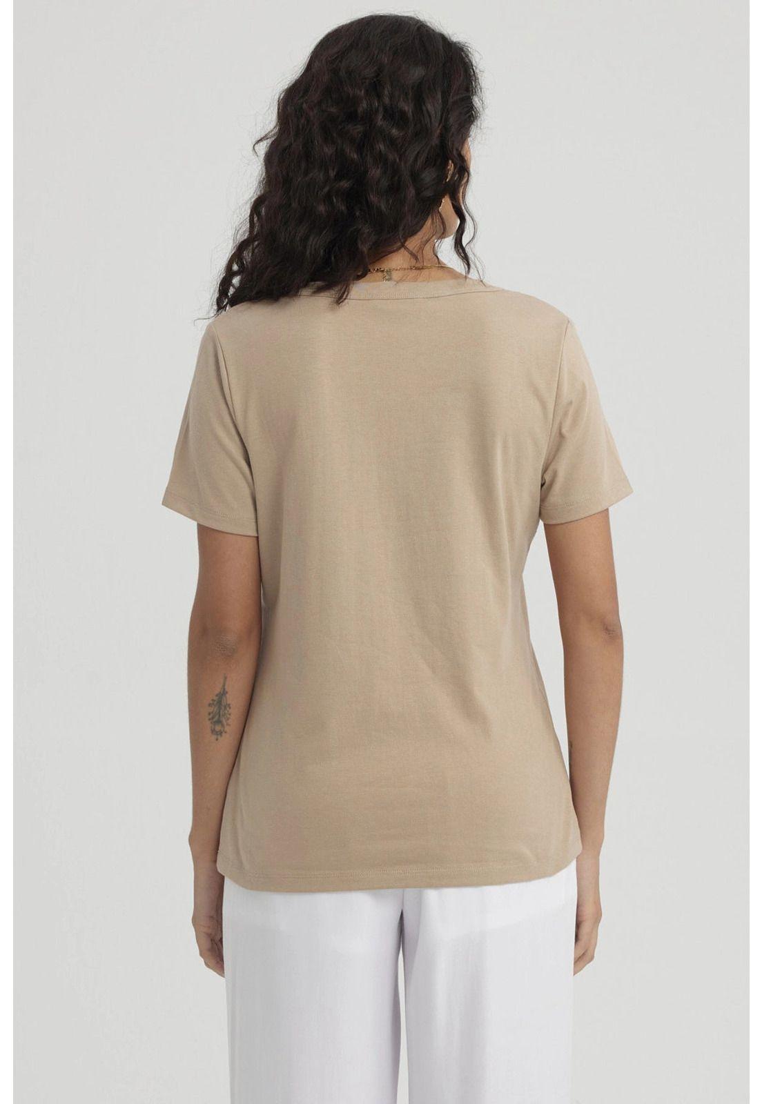 Polera Mujer Lisa Beige-2