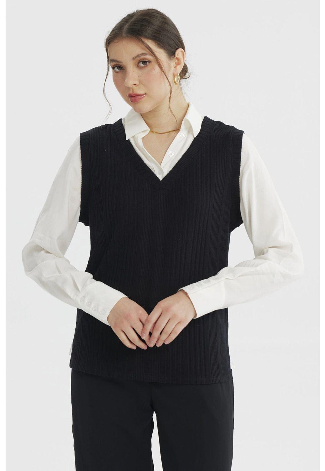 Sweater Mujer Vuelo Negro - ll-0