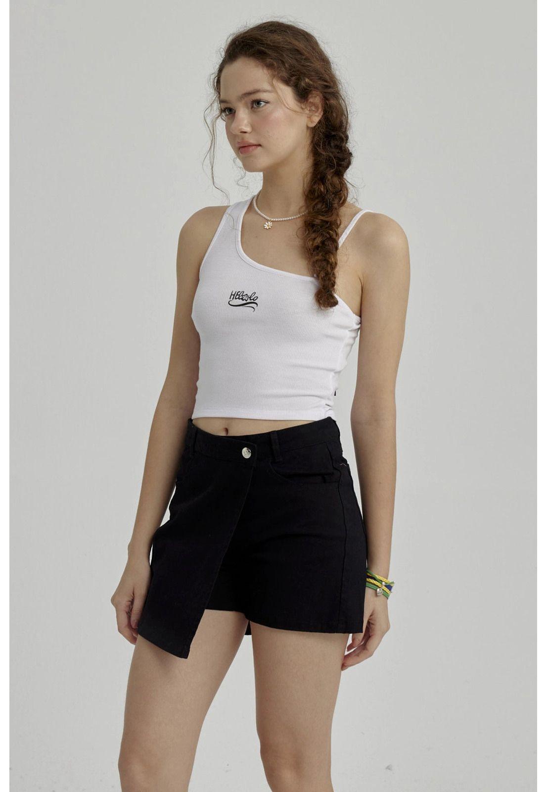 Peto Niña Tirante Con Mostacilla Blanco-5