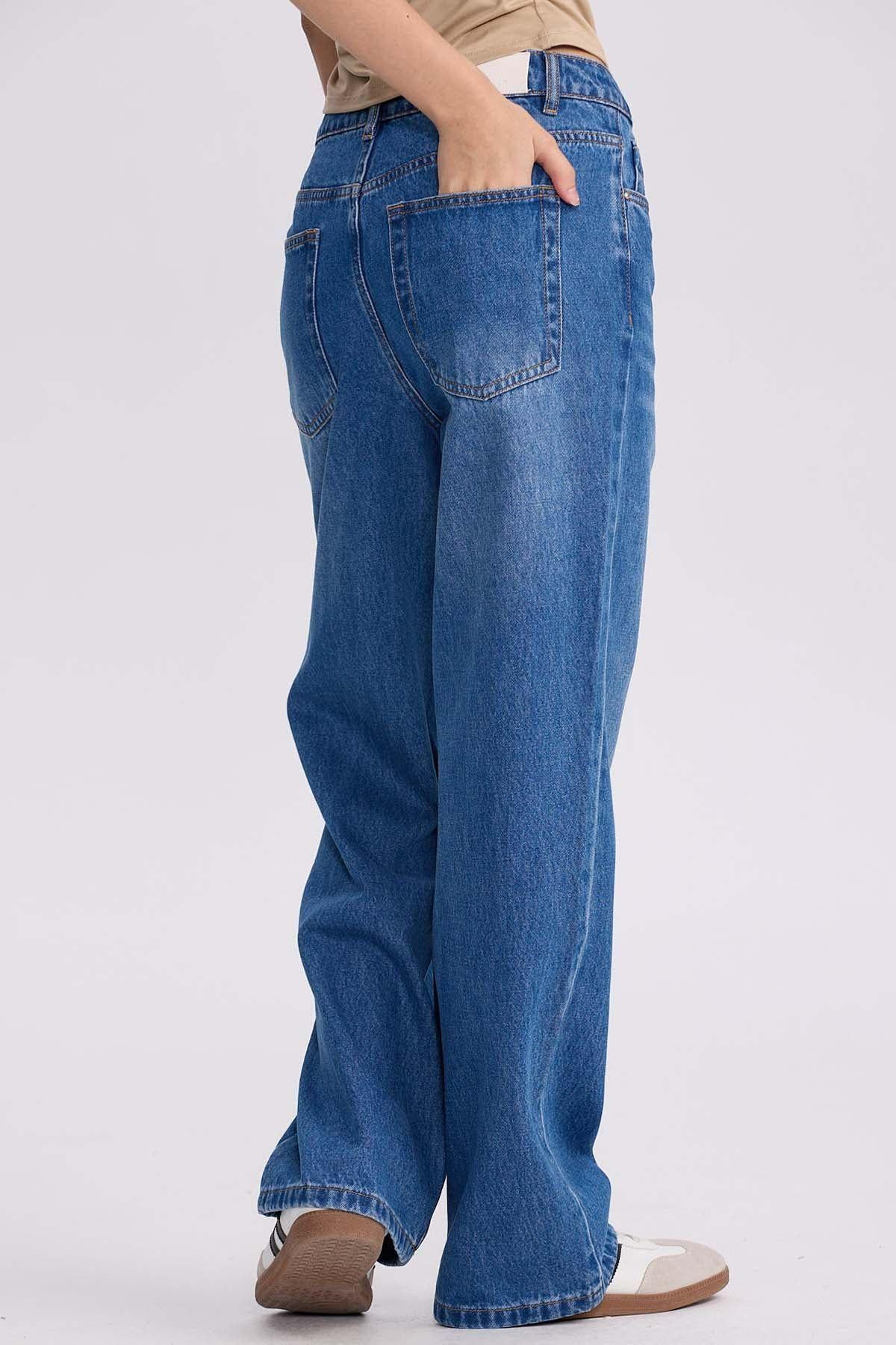 Jeans Mujer Calce Recto Cami Azul-2