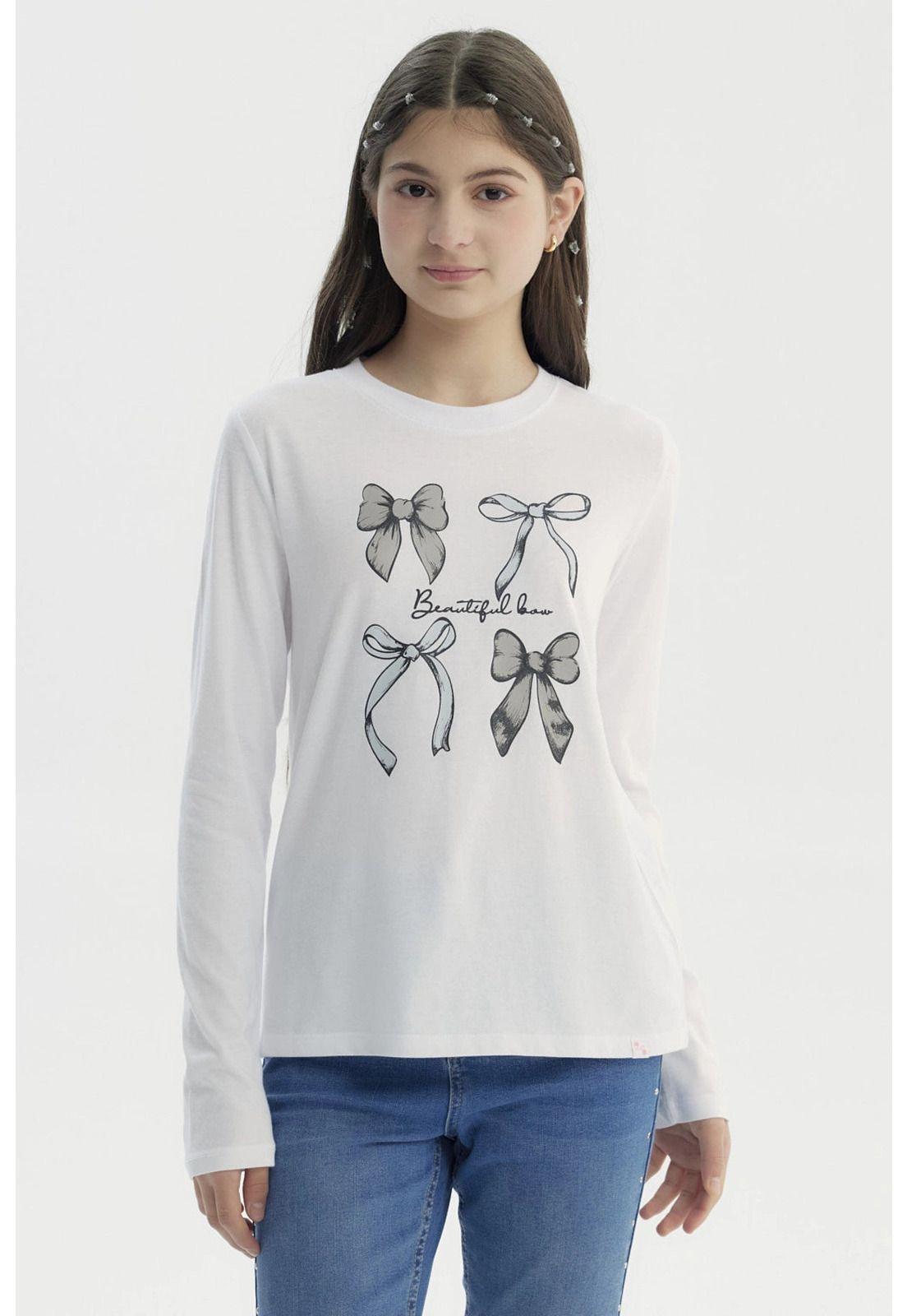 Polera Niña Básica Teen Blanco - lll-0