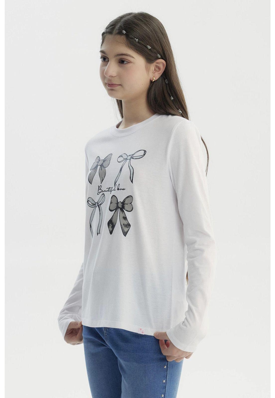 Polera Niña Básica Teen Blanco - lll-1
