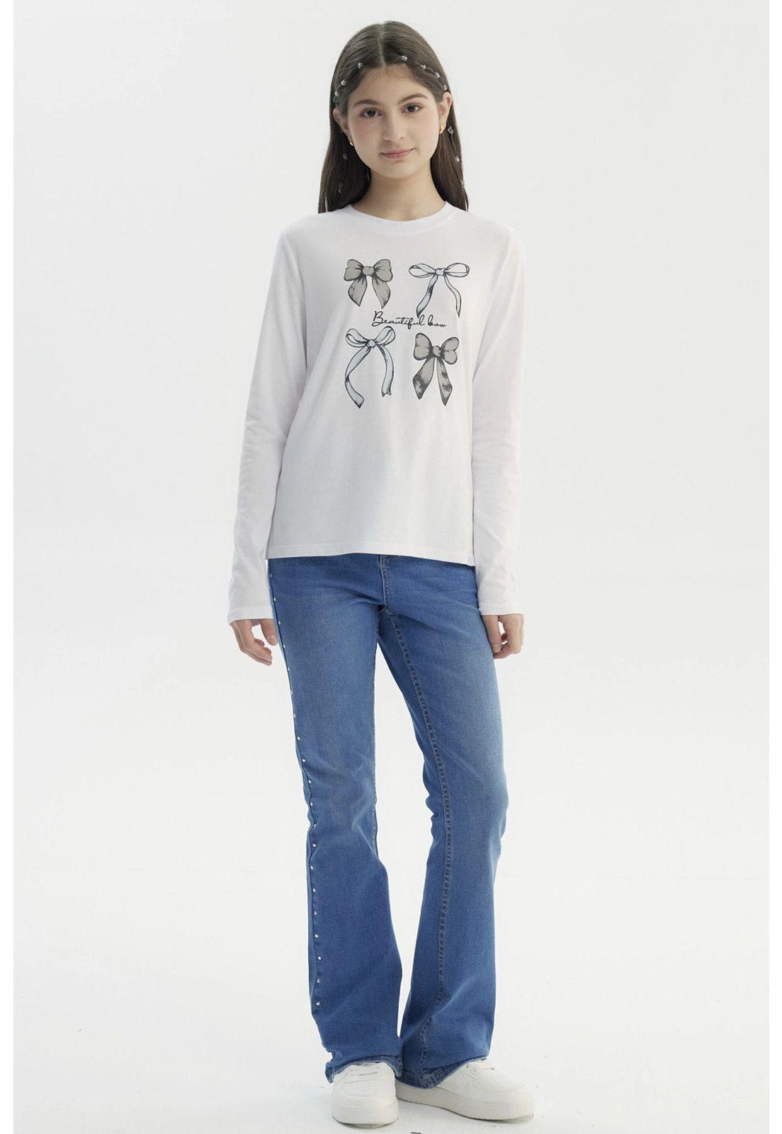 Polera Niña Básica Teen Blanco - lll-3
