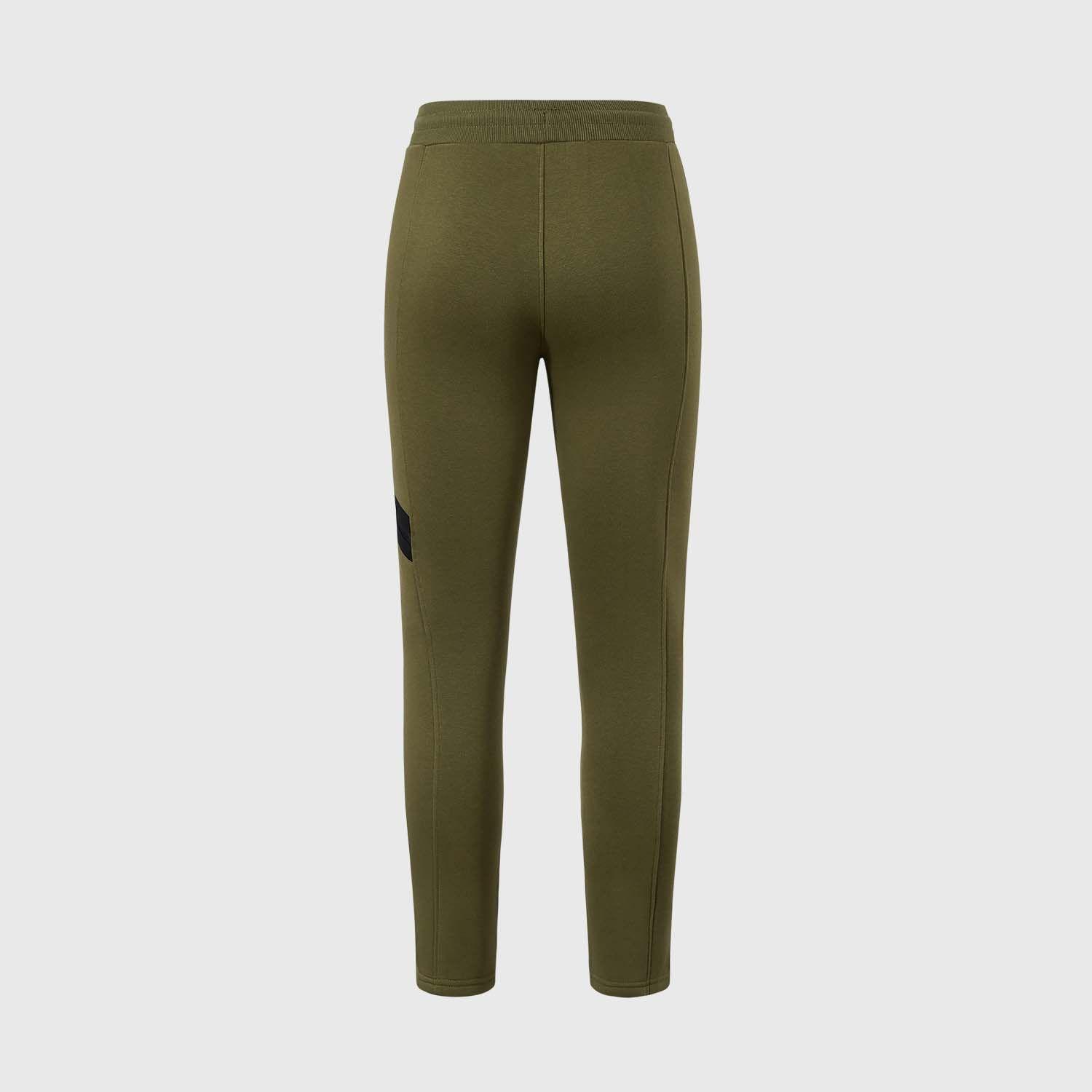 Pantalón Buzo Niño Con Cierre Calce Recto Verde Militar-1