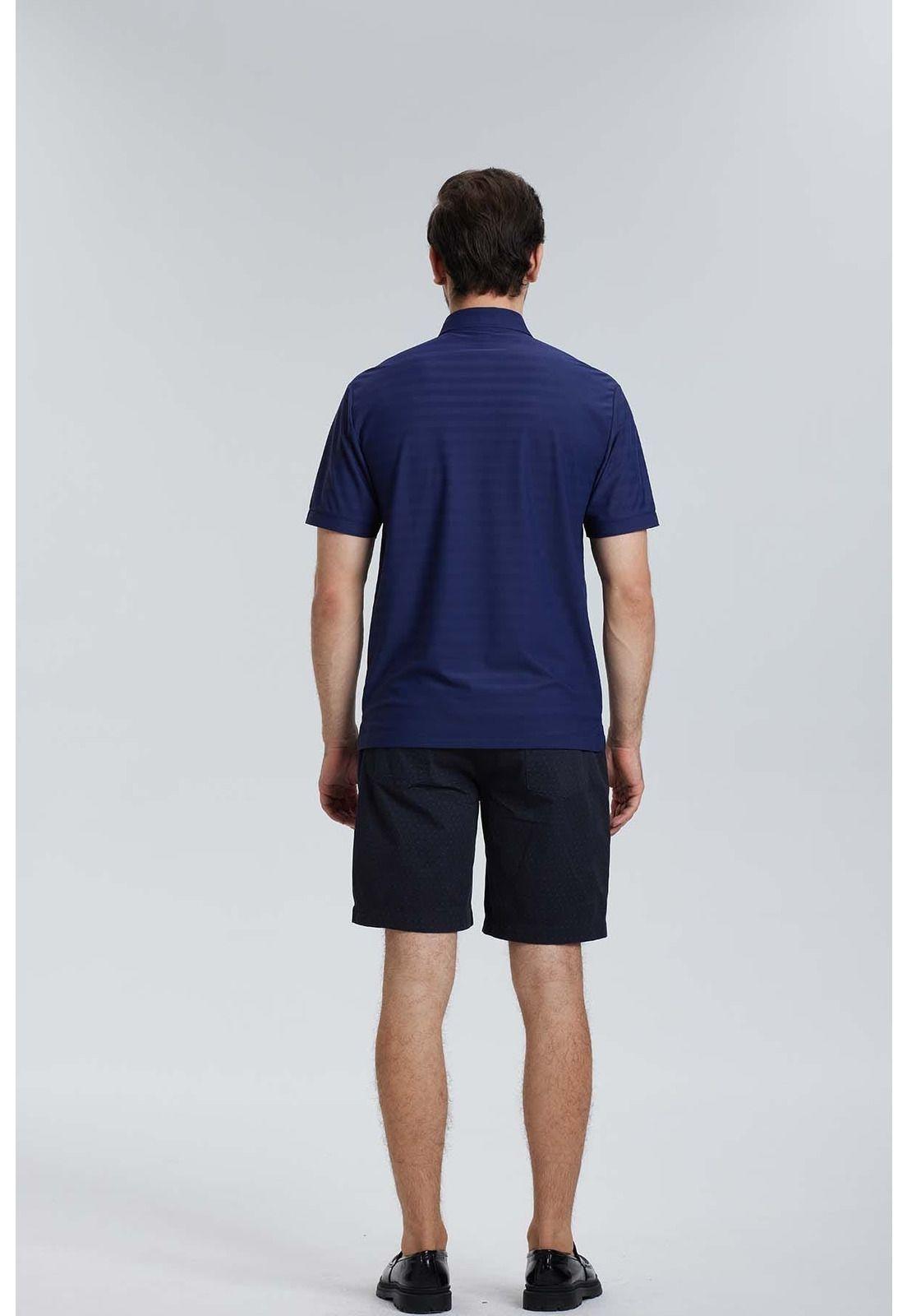 Polera Piqué Azul-2