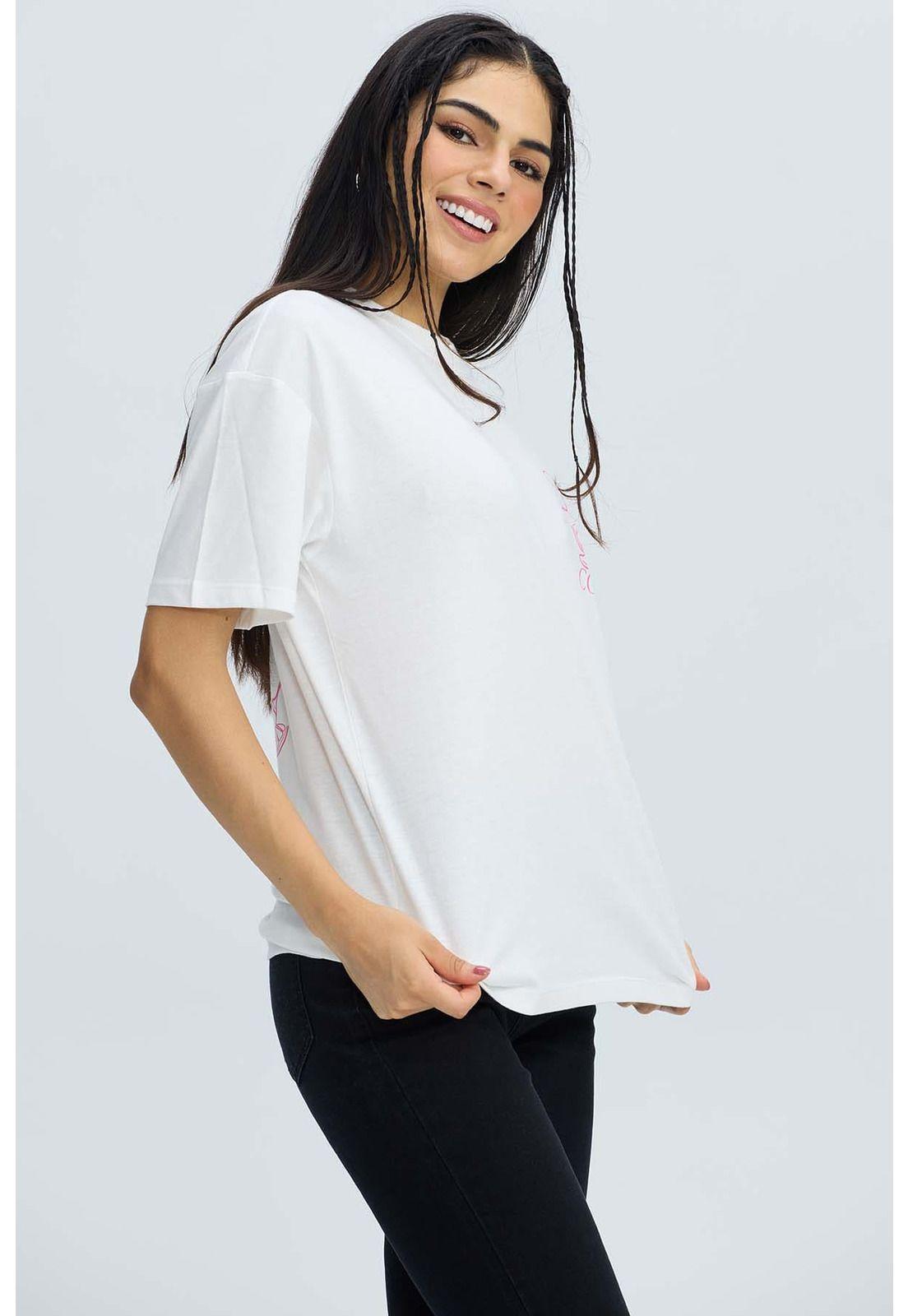 Polera Mujer Oversize Crudo-1